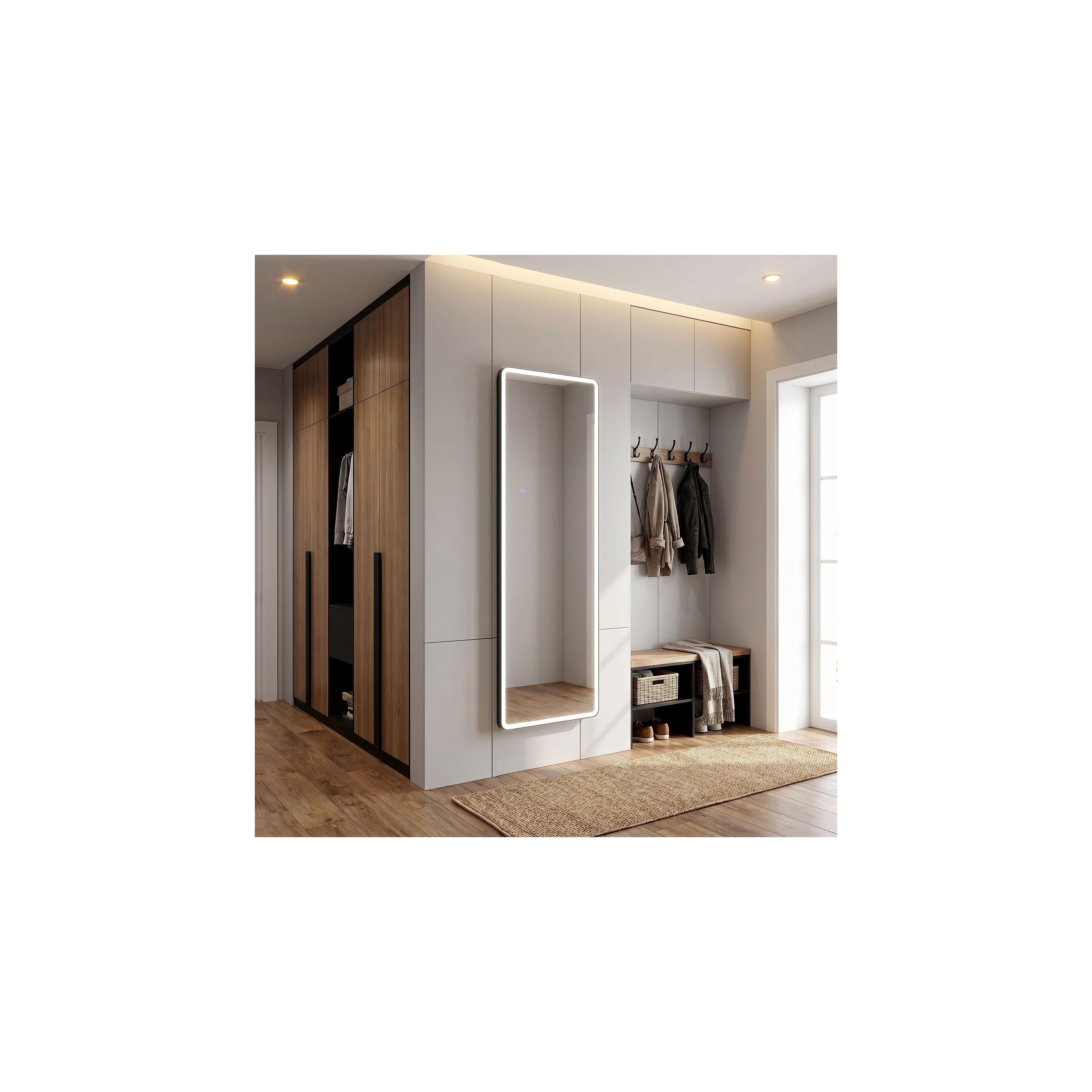 Mirror LED Classico 60x170cm Black
