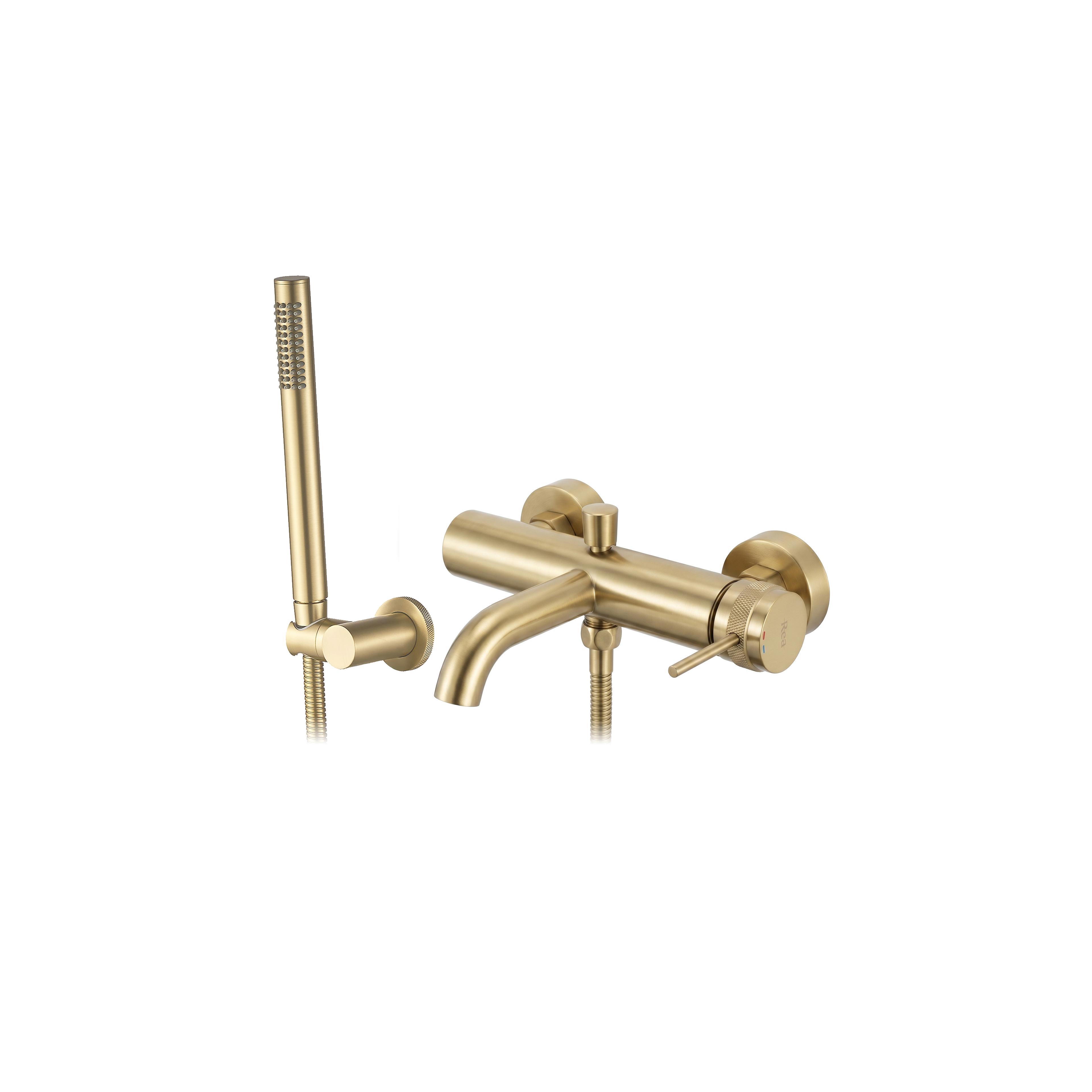 Wannenarmatur Rea Lungo Grip Brush Gold