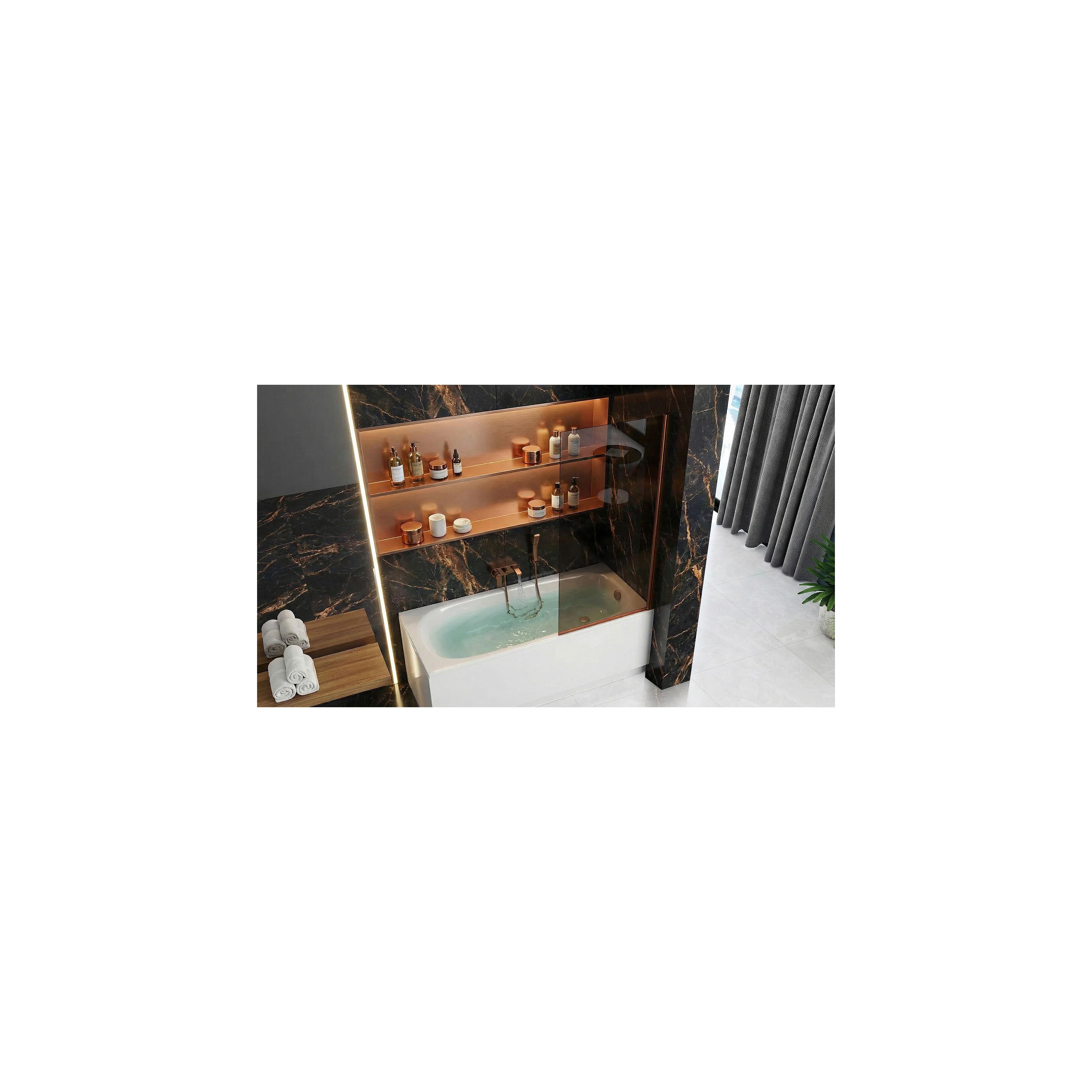 Badewanneaufsatz Rea Elegant Brush Copper 70