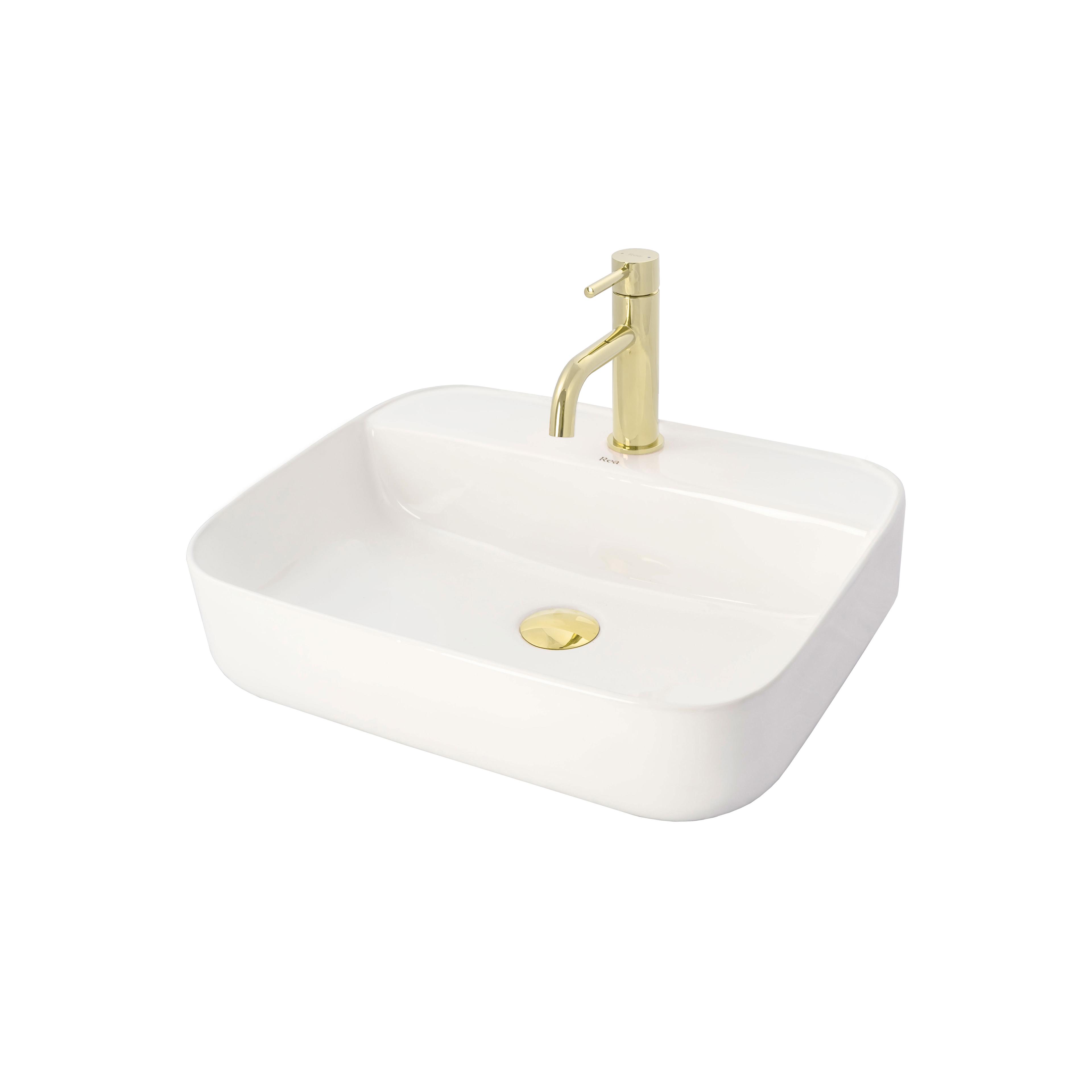 Robinet de lavabo Rea Lungo L.Gold Low