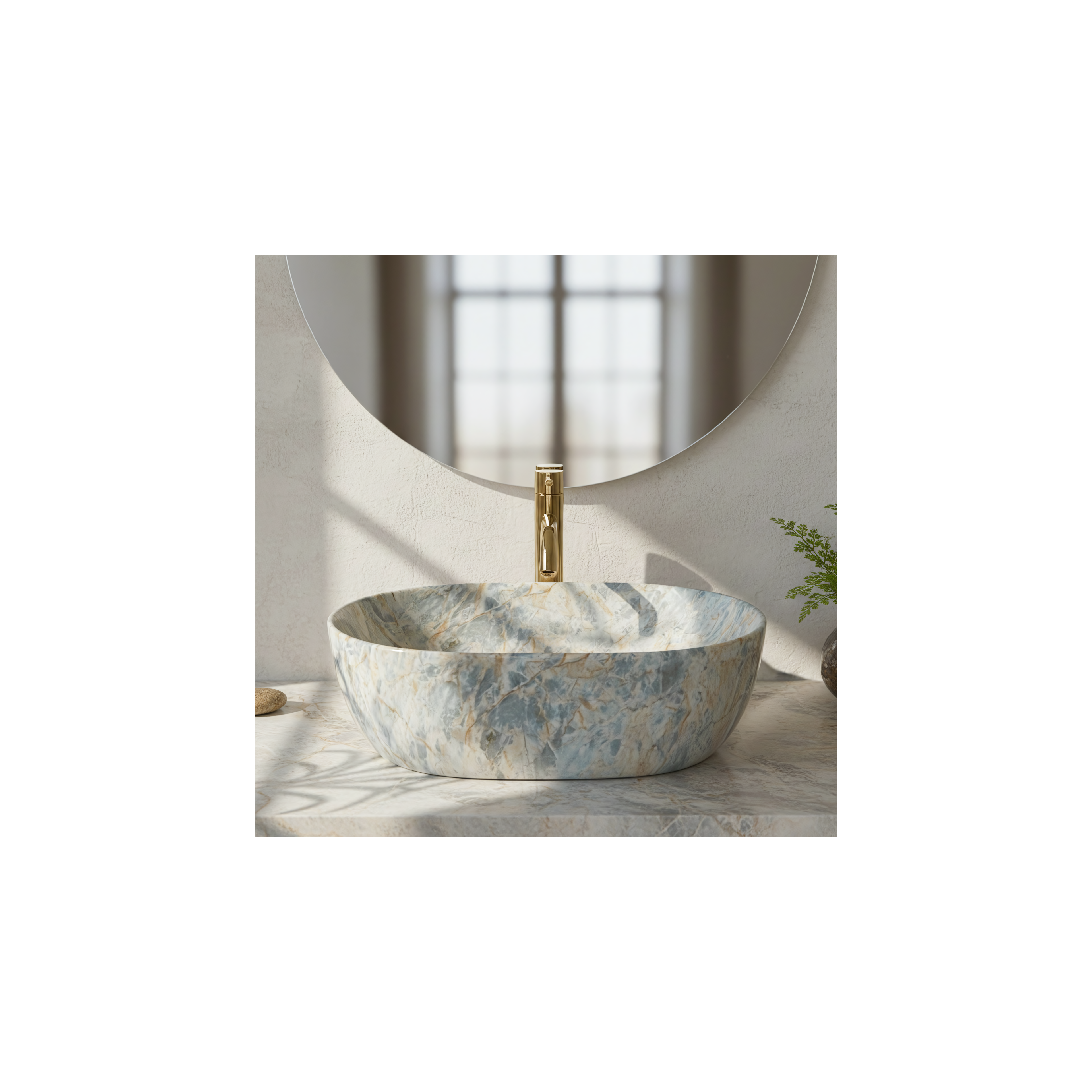 Vasque à poser Rea Amelia Ruststone 48