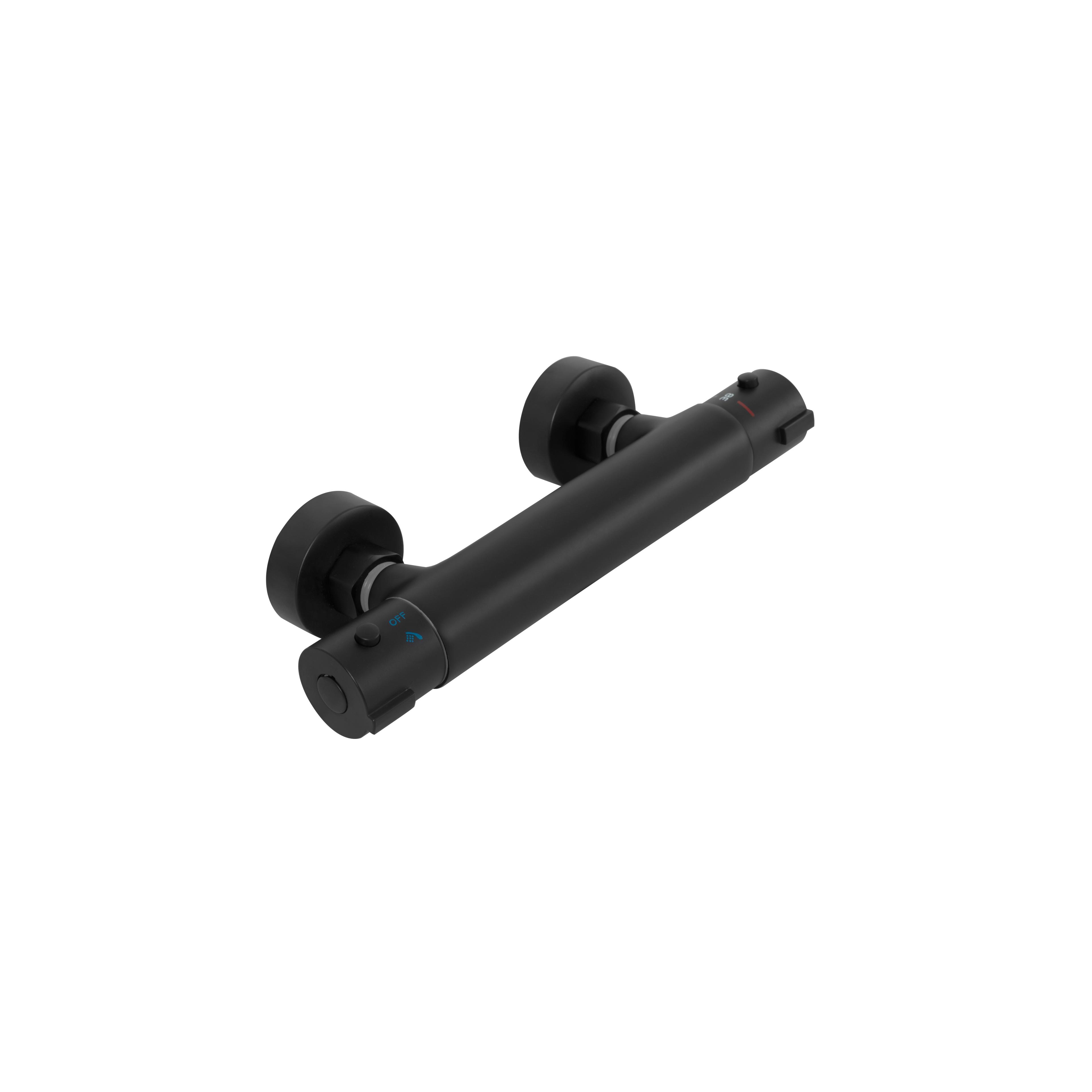 Thermostatic shower system Rea MIKE Black