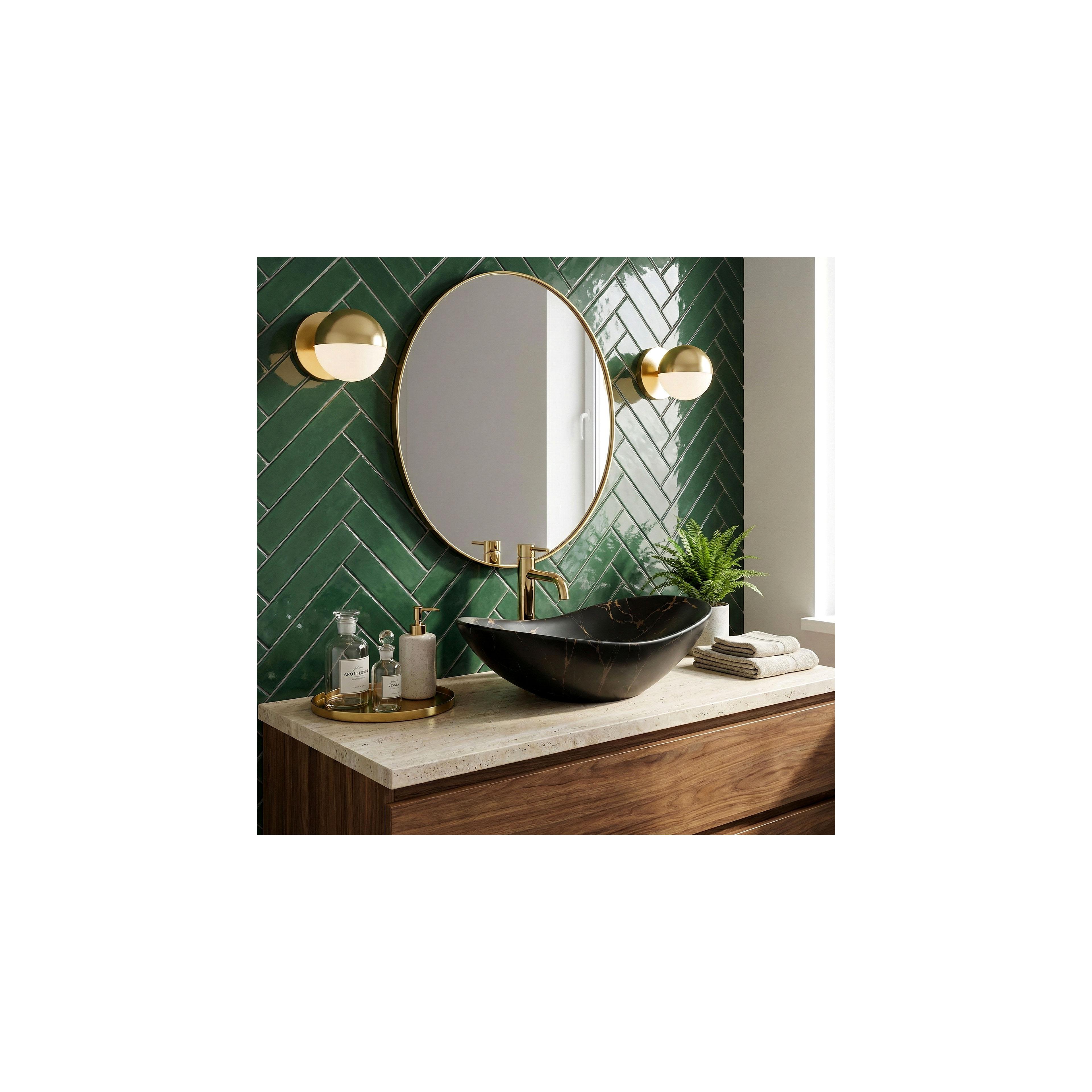 Νιπτήρας Rea Royal Black Marble Matt 60.5 x 36 x 16 cm