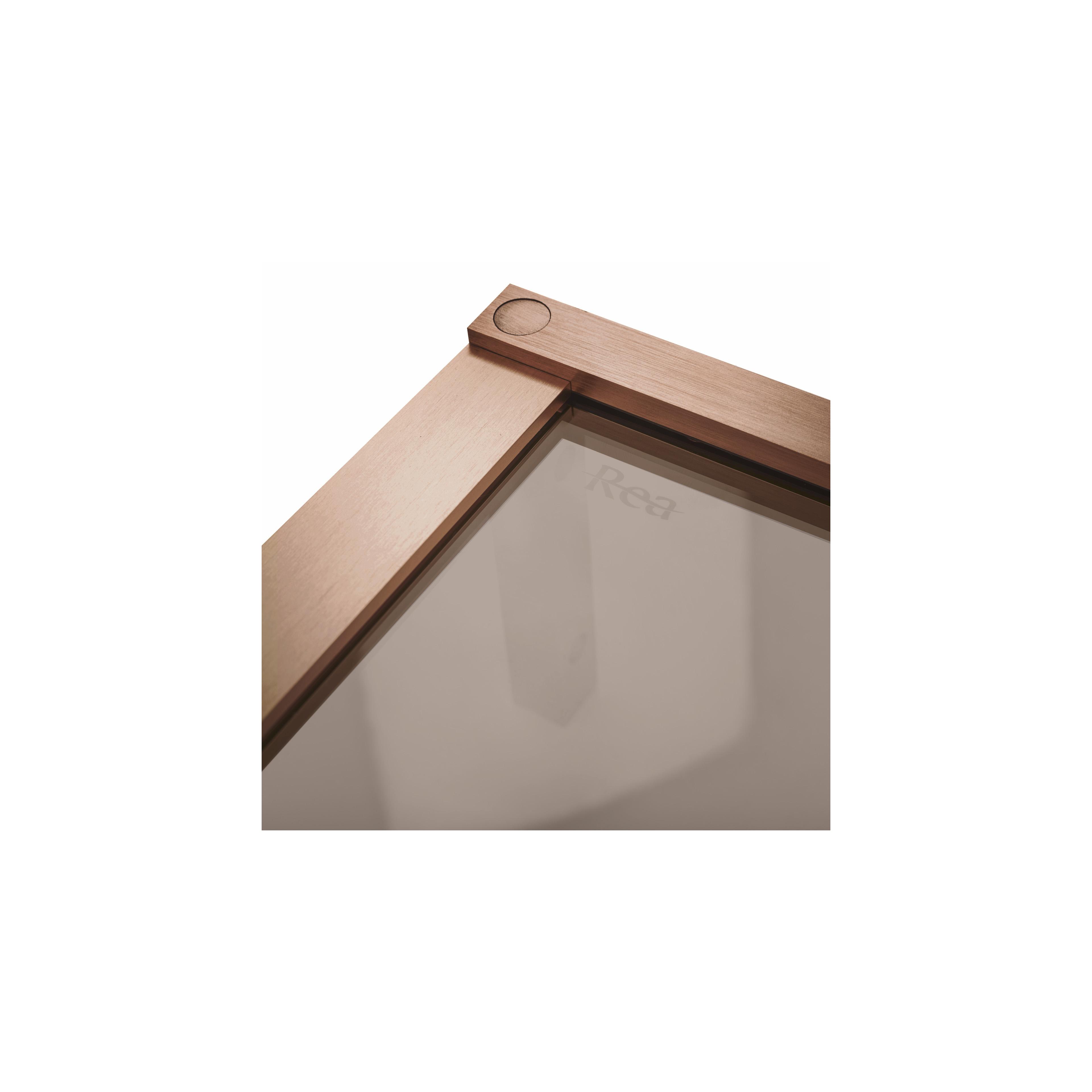 Cabine de douche REA Hugo 100x90 Copper Brush