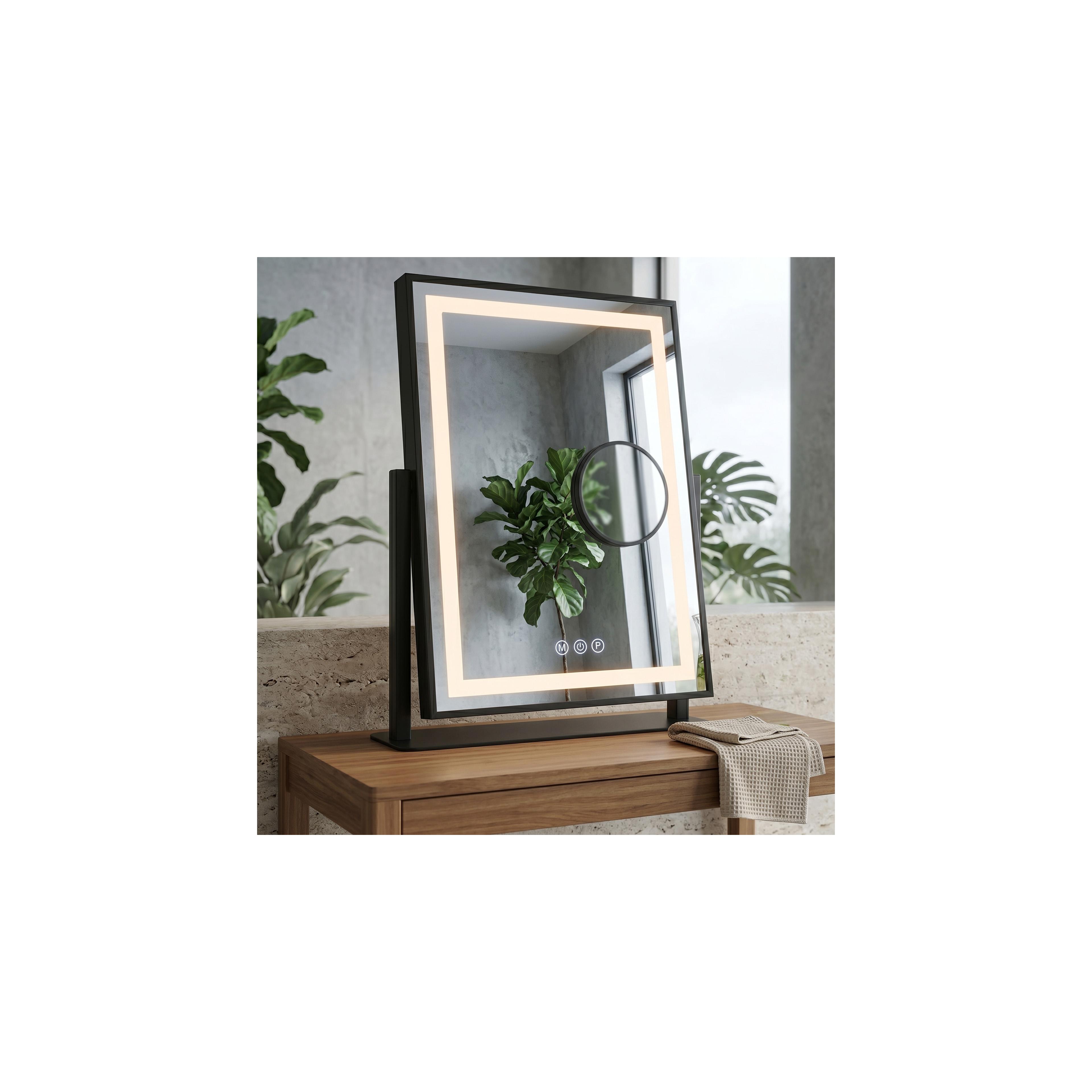 Lustro LED LUMI Black 30x40cm