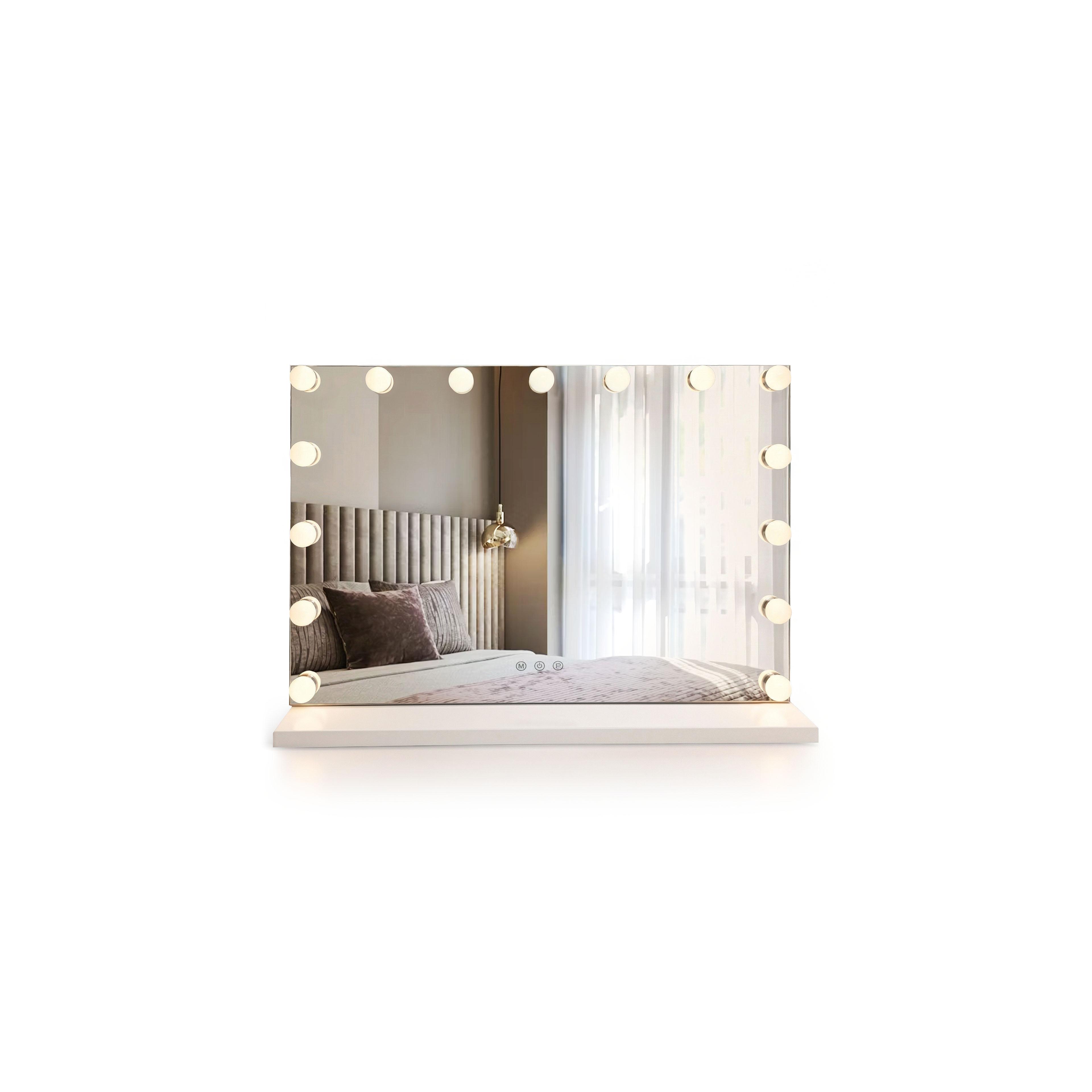 Mirror LED HOLLYWOOD White 80x60