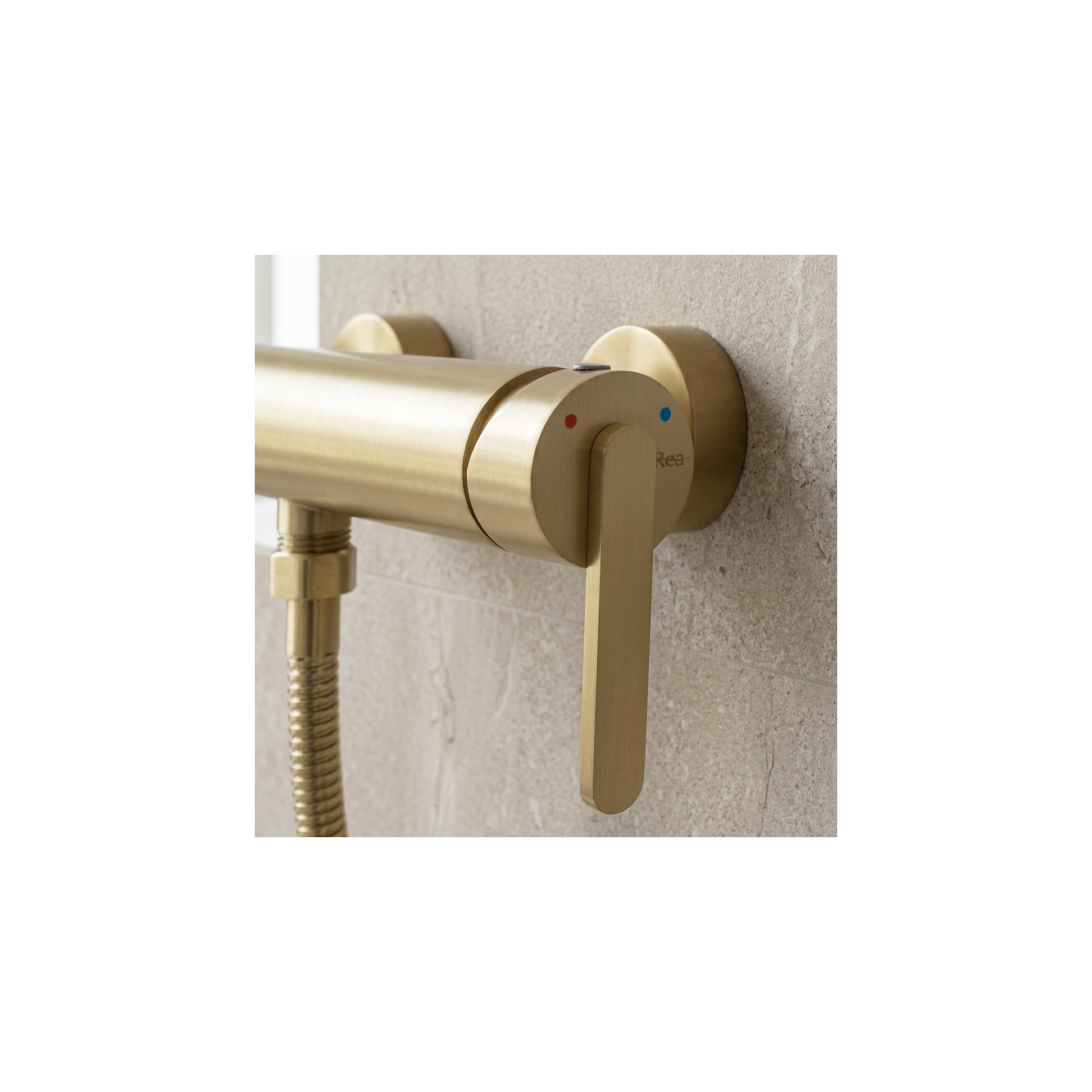 Bathtub faucet REA Ontario Side Brush Gold