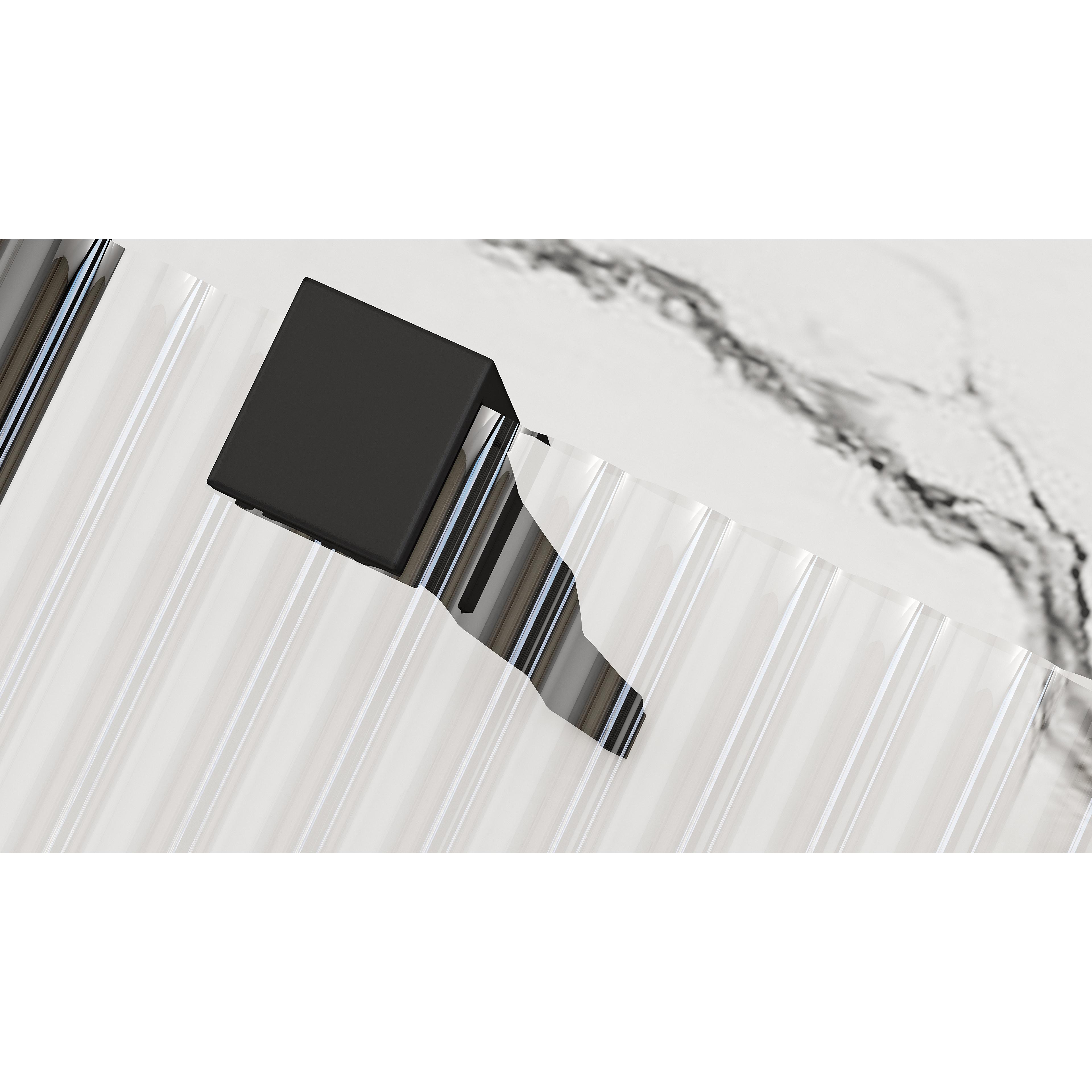 Paroi de douche Rea Aero Intimo Black Mat 90