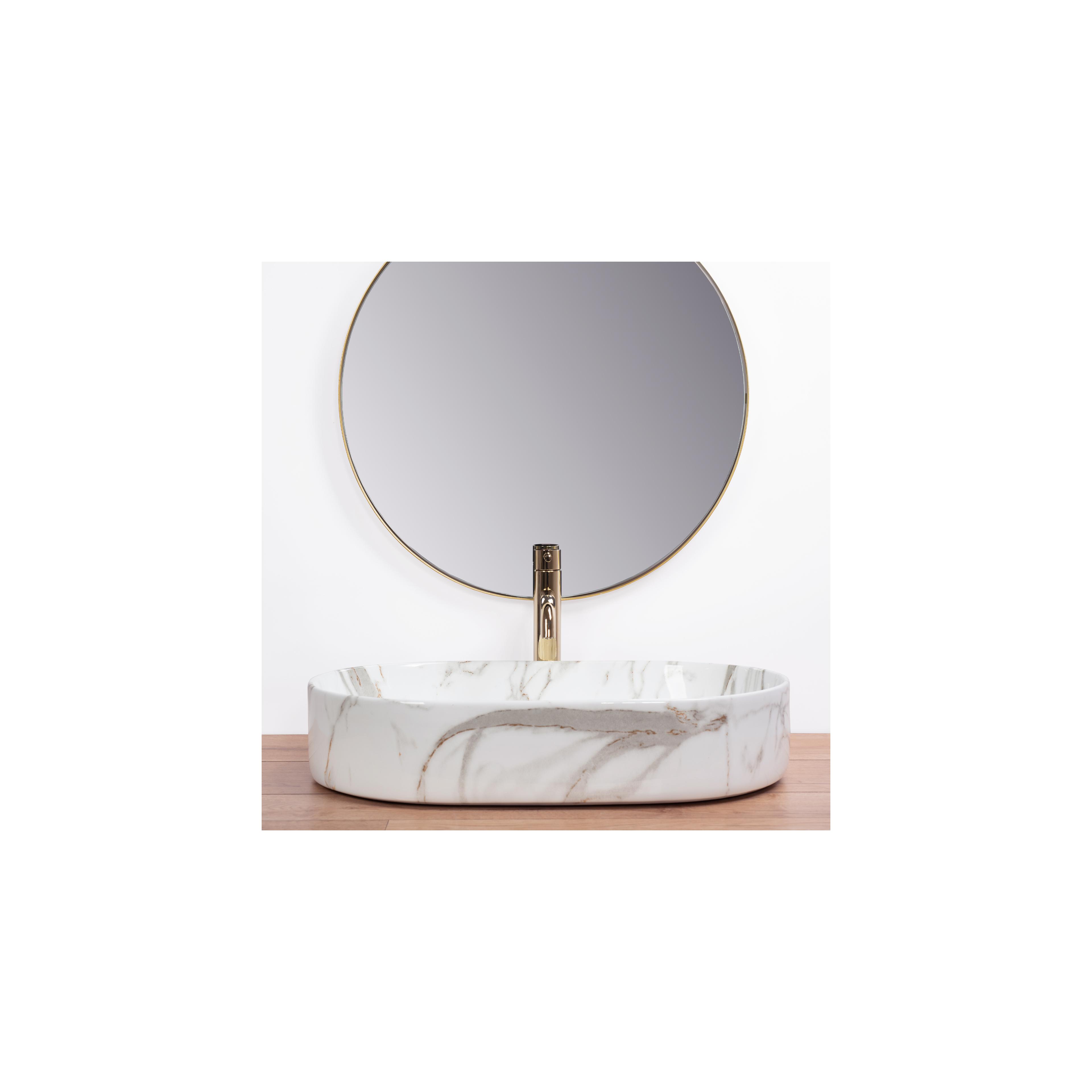 Ceramic Countertop Basin Rea Nadia Shiny Aiax