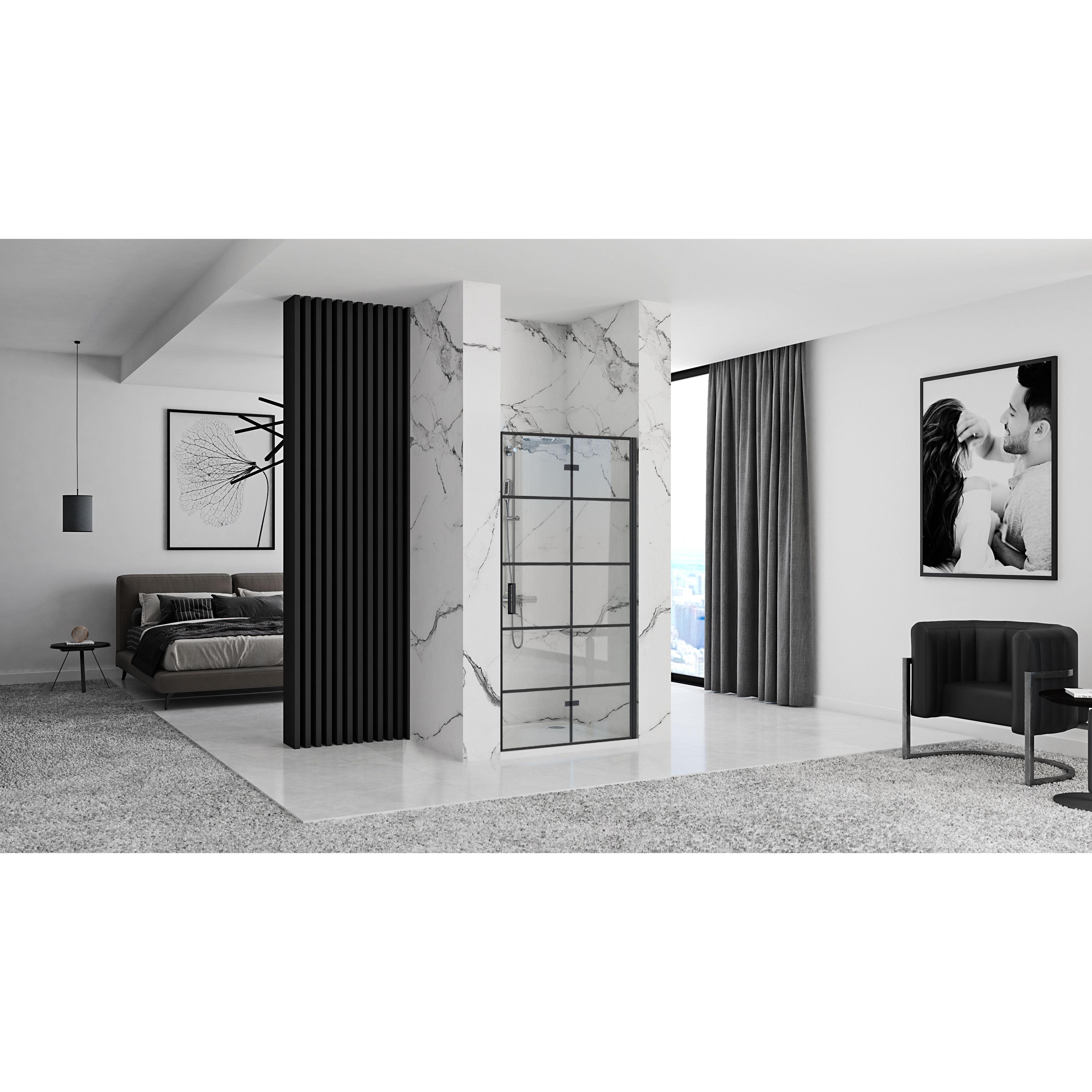 Porte de douche Rea Molier Black 90 + profilé