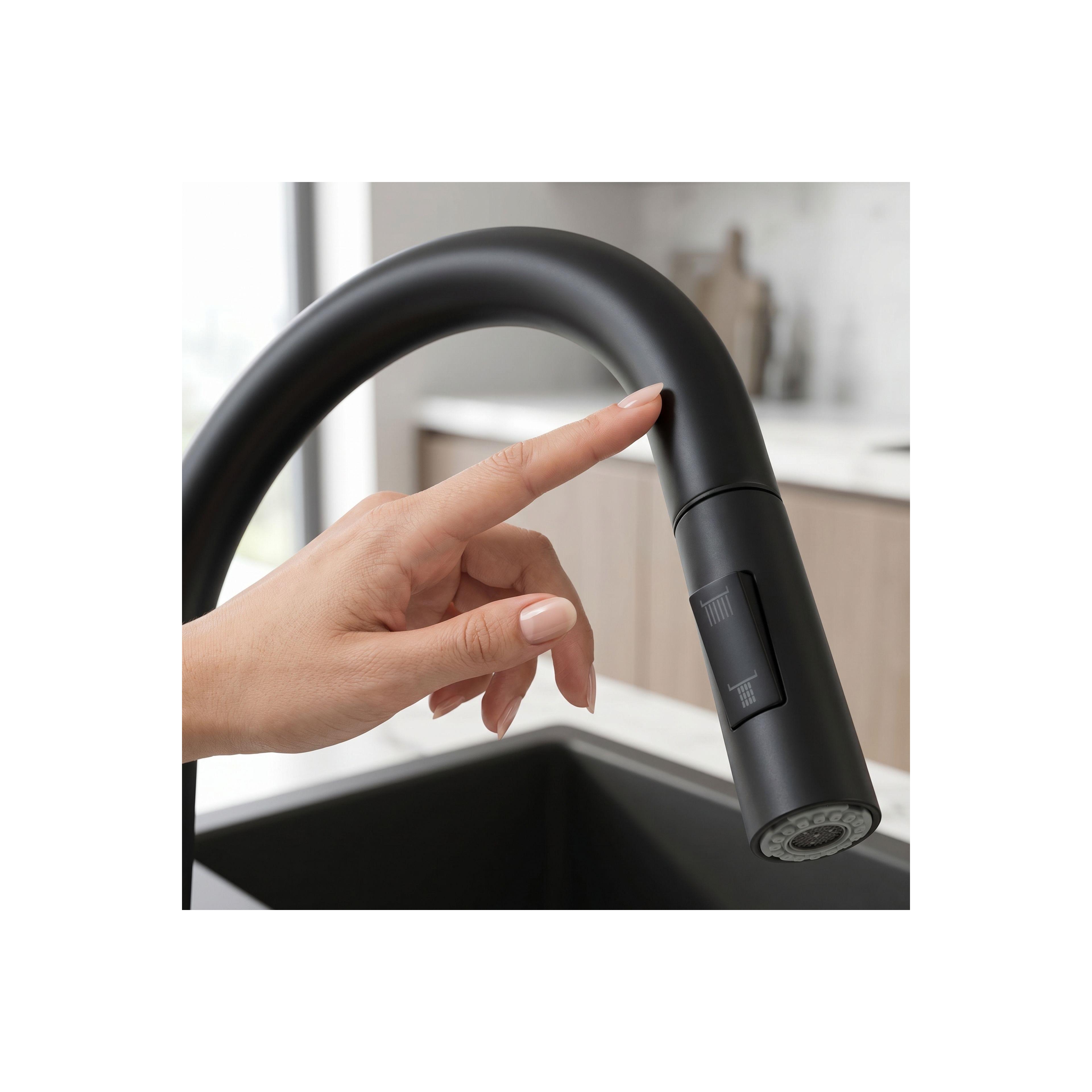 Kitchen faucet Fresh Touch Black Matt