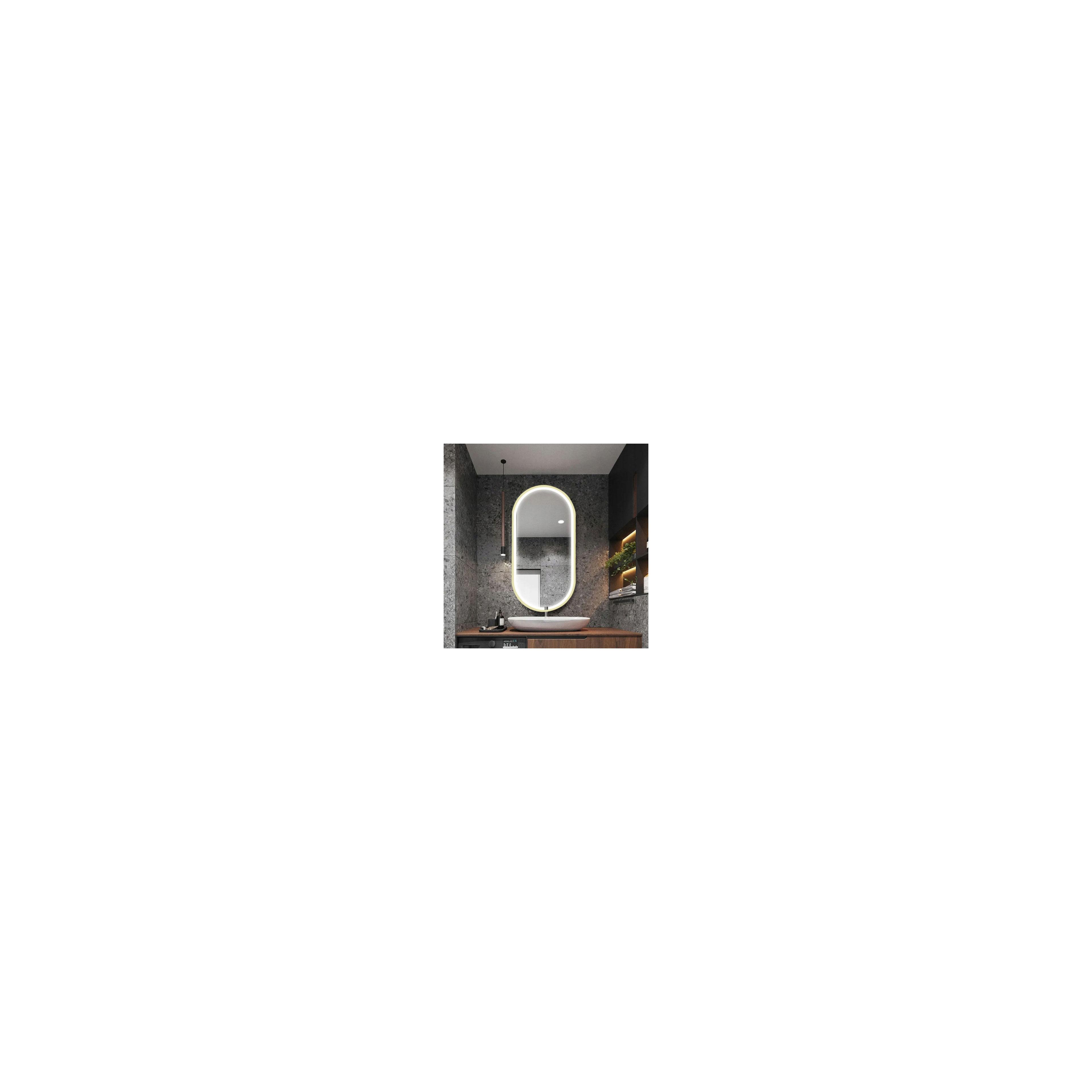Miroir LED OVAL 50x100cm Gold