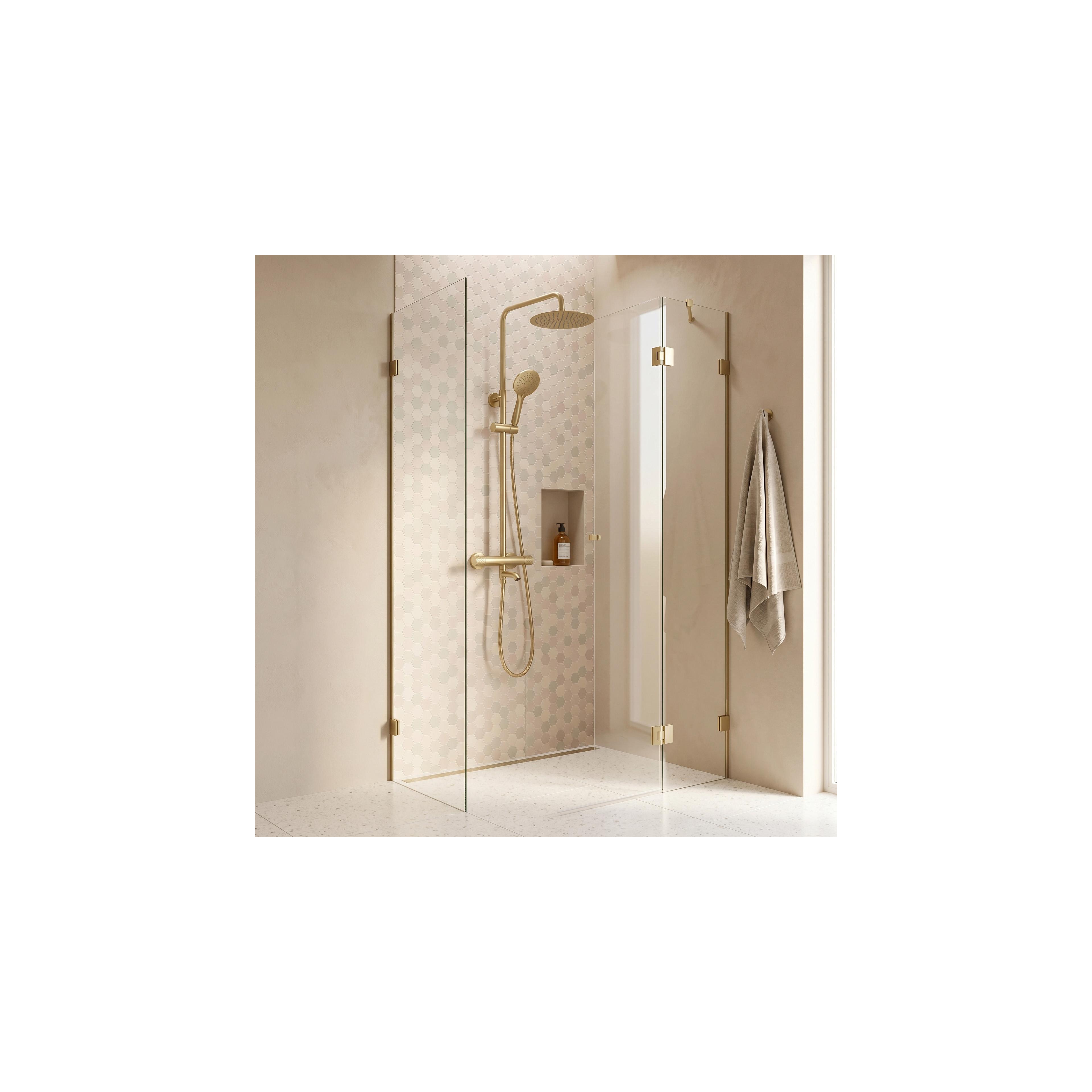 Conjunto de ducha REA Lungo Diamond Gold Brush