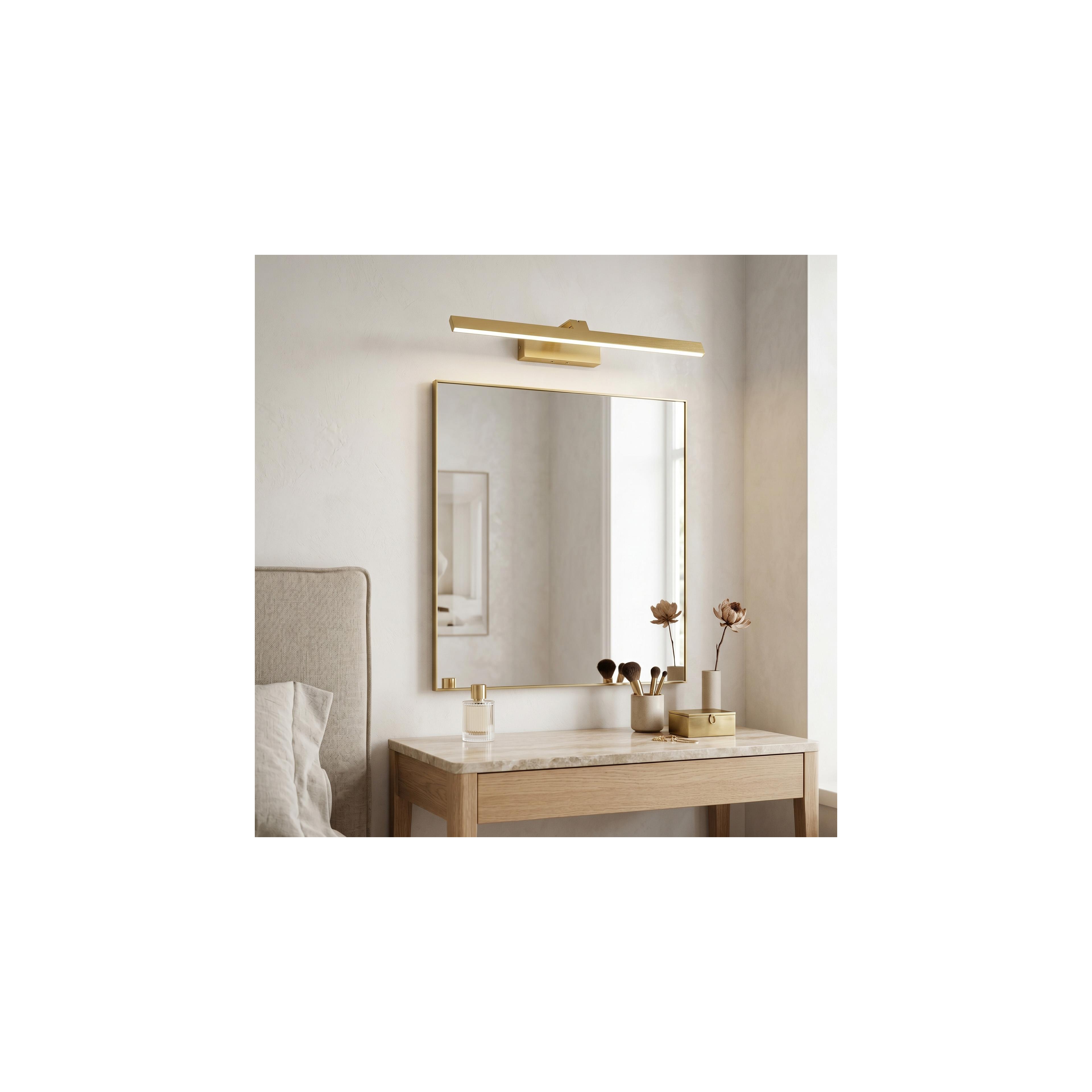 Kopalniška stenska LED svetilka SWE008-1W 58cm BRUSH GOLD