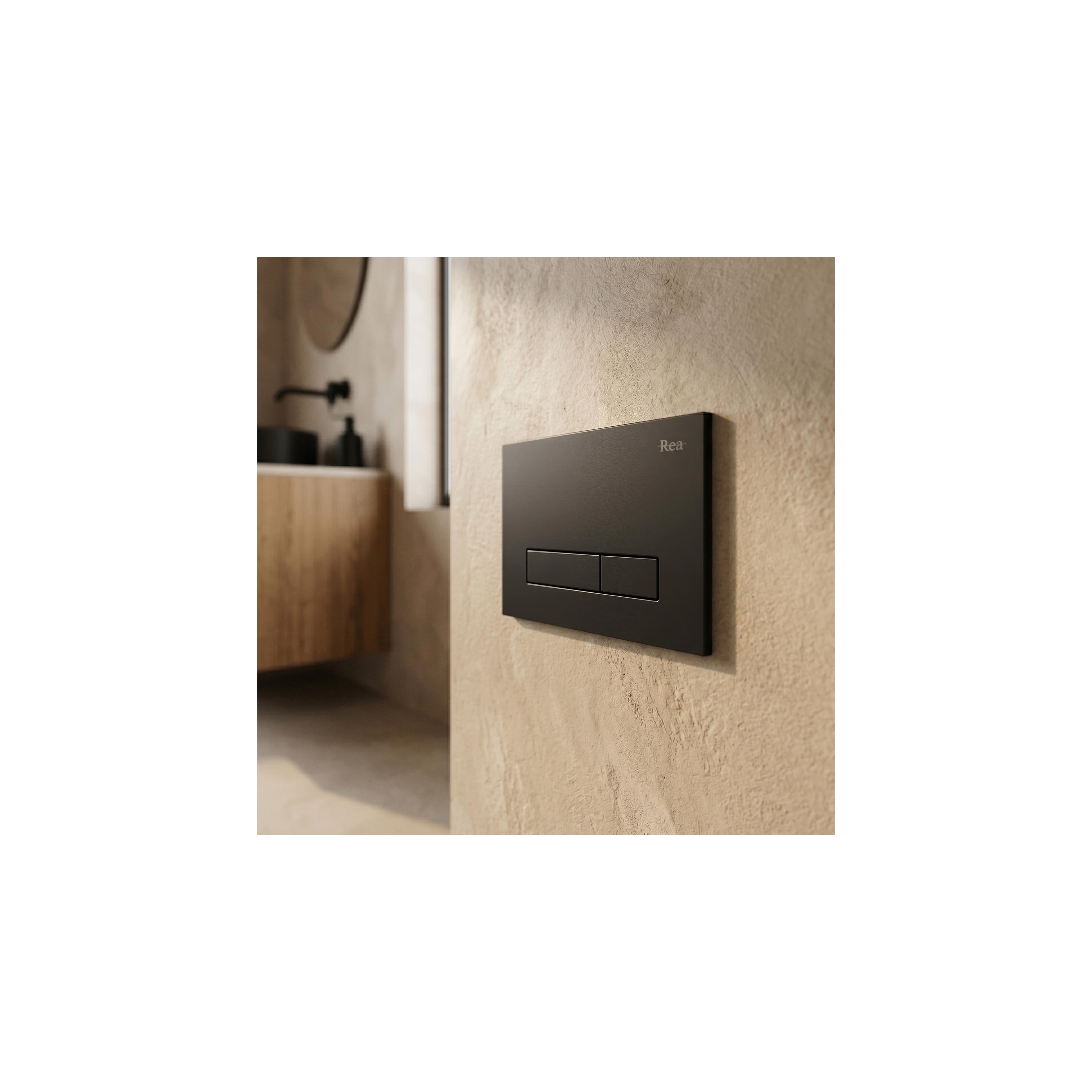Ensemble de Bâti-Support WC 024N avec Plaque de Commande HD Black