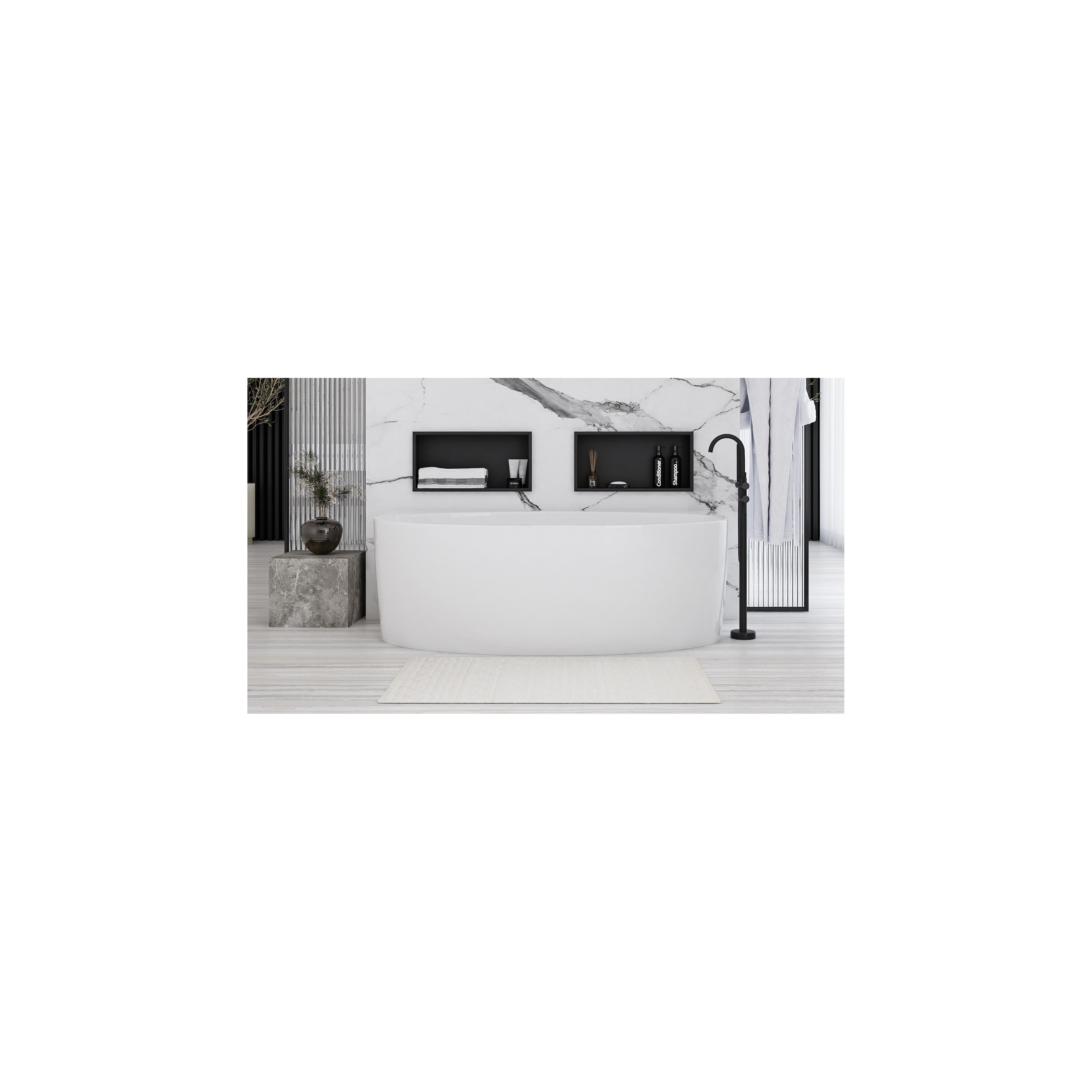 bathroom shelf 30x45 matte black