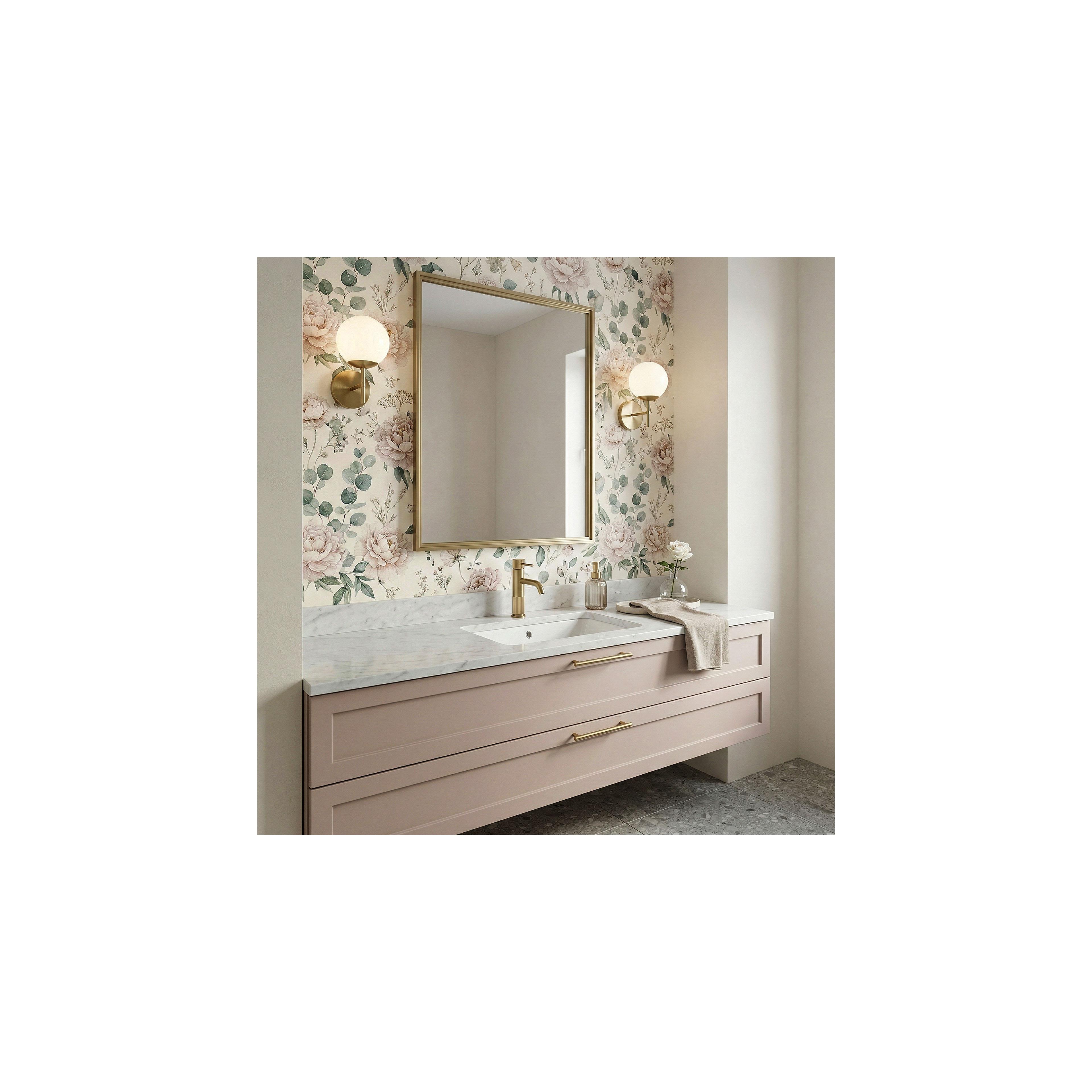 Baterie pentru baie Rea Lungo Stripe Brush Gold Low