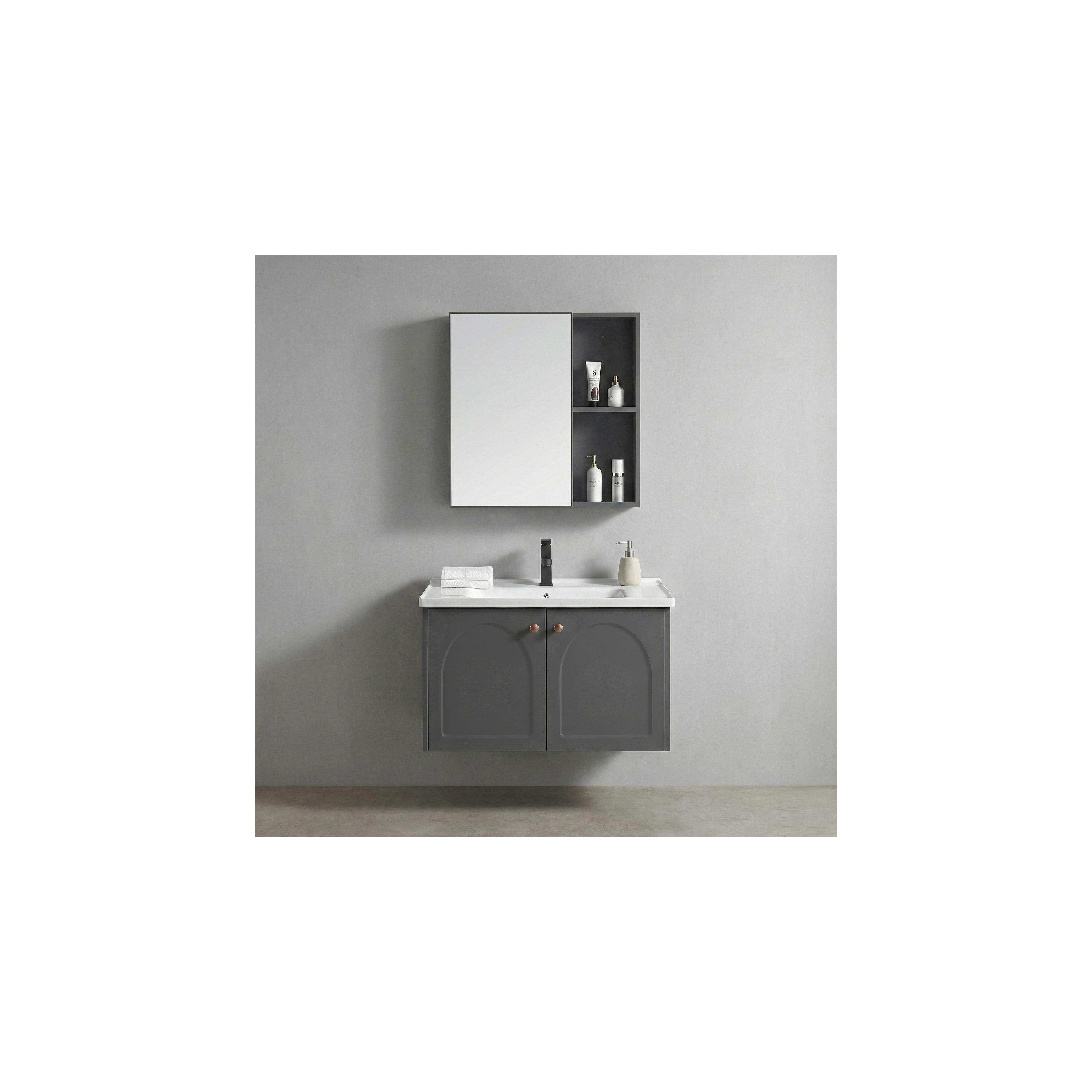 Bathroom furniture set with washbasin Denver 60cm Grey