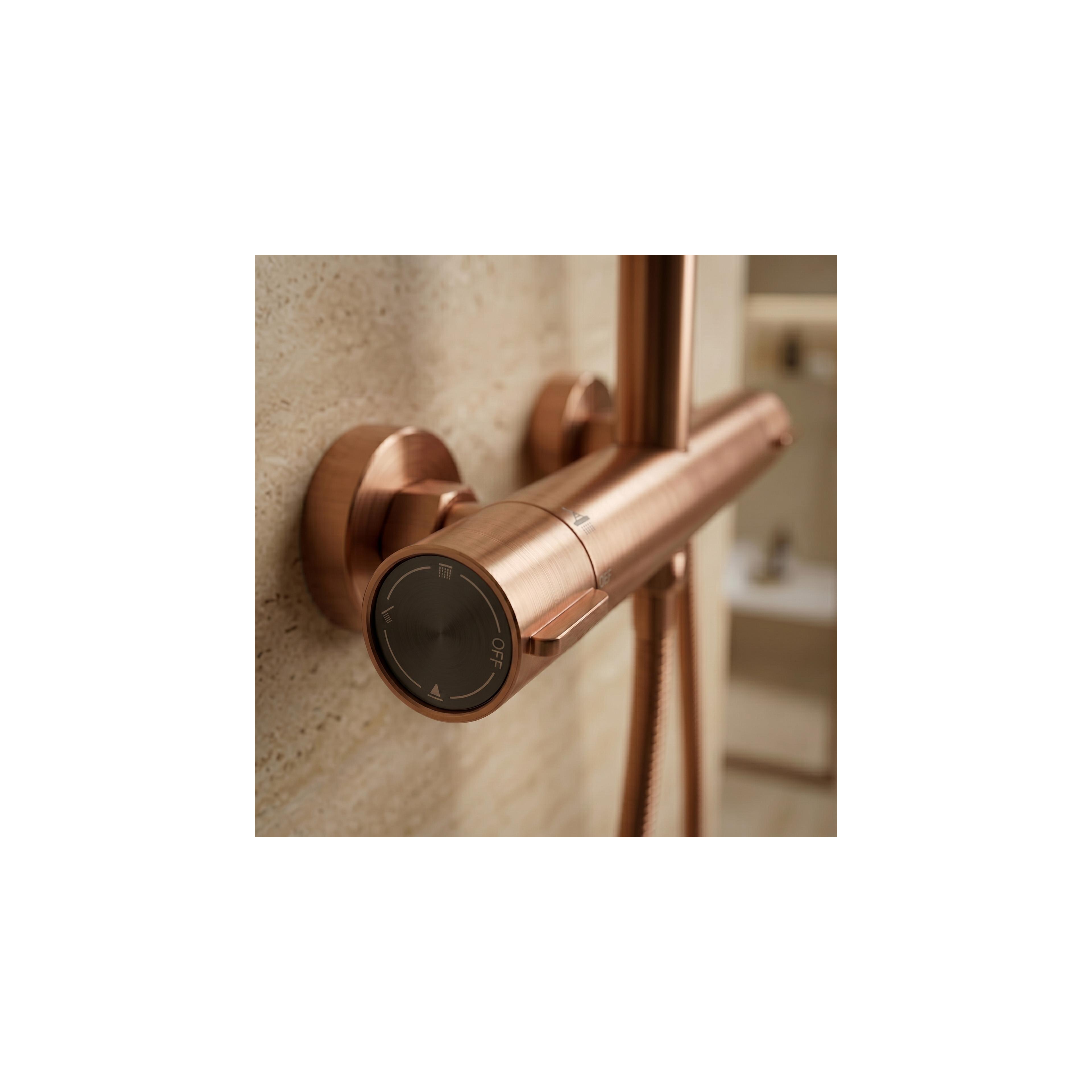 Душ система с Термостат Rea Drop Brush Copper