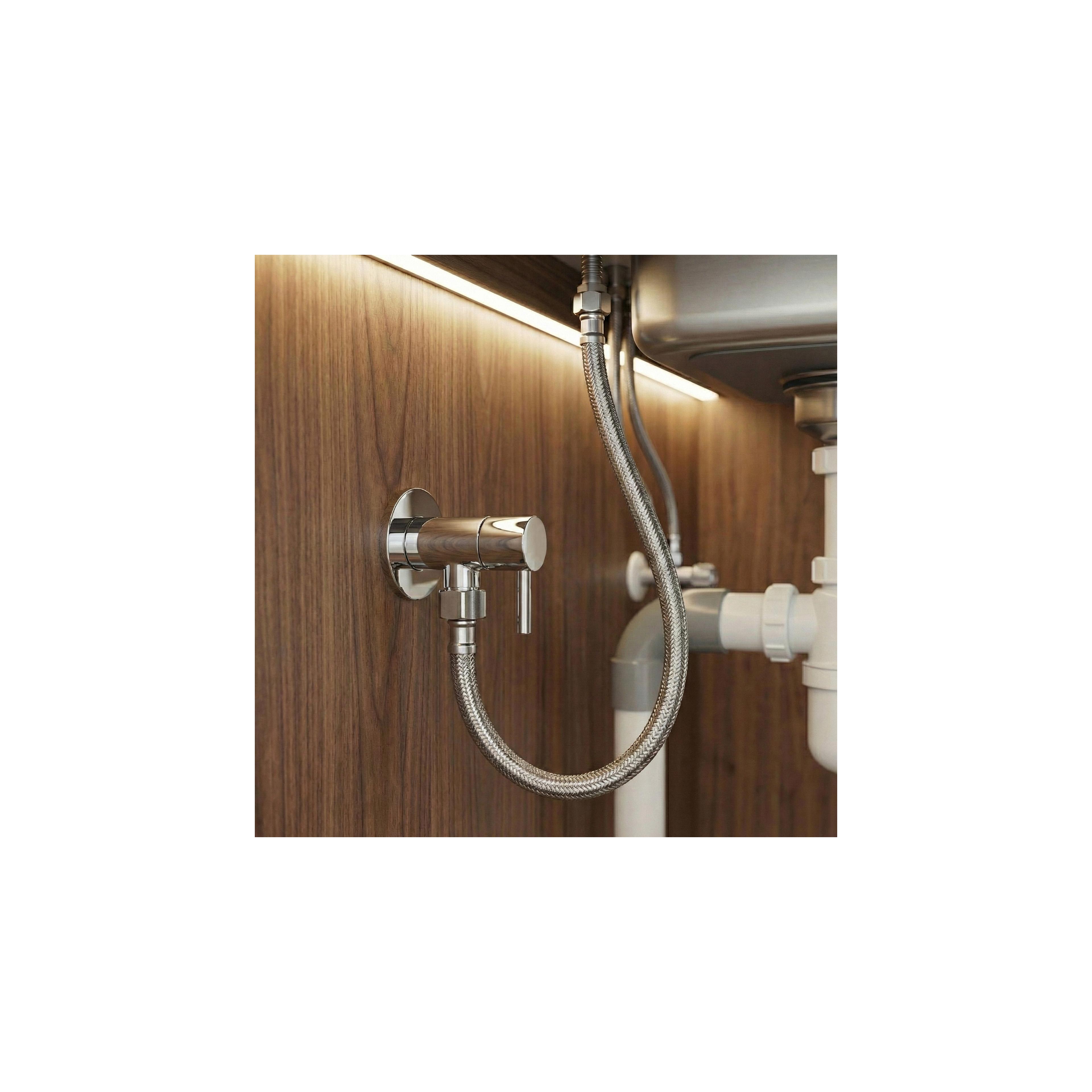 Robinet d’angle 1/2" x 3/8" Chrome