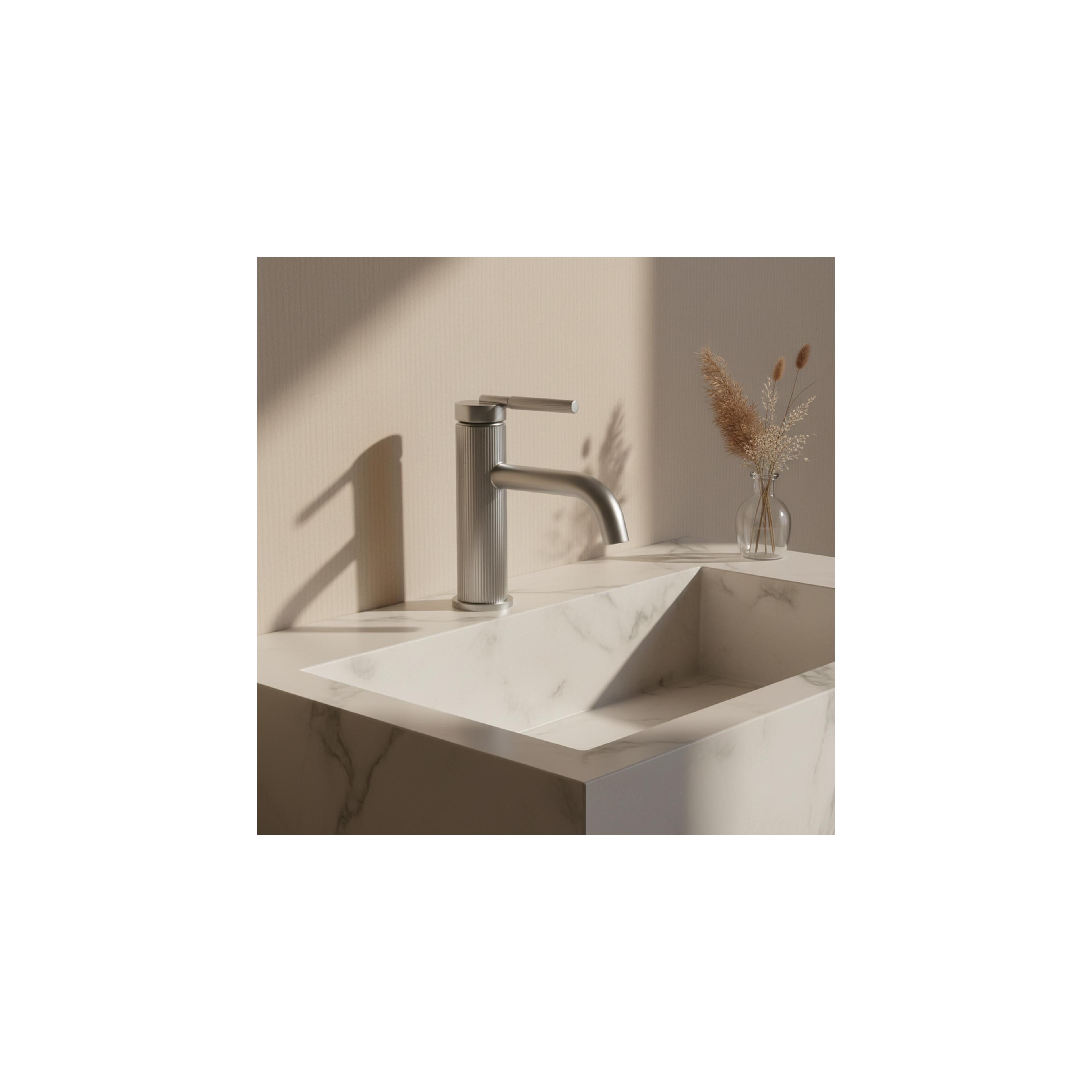 Robinet de lavabo Rea Argon Brush Nickel Low