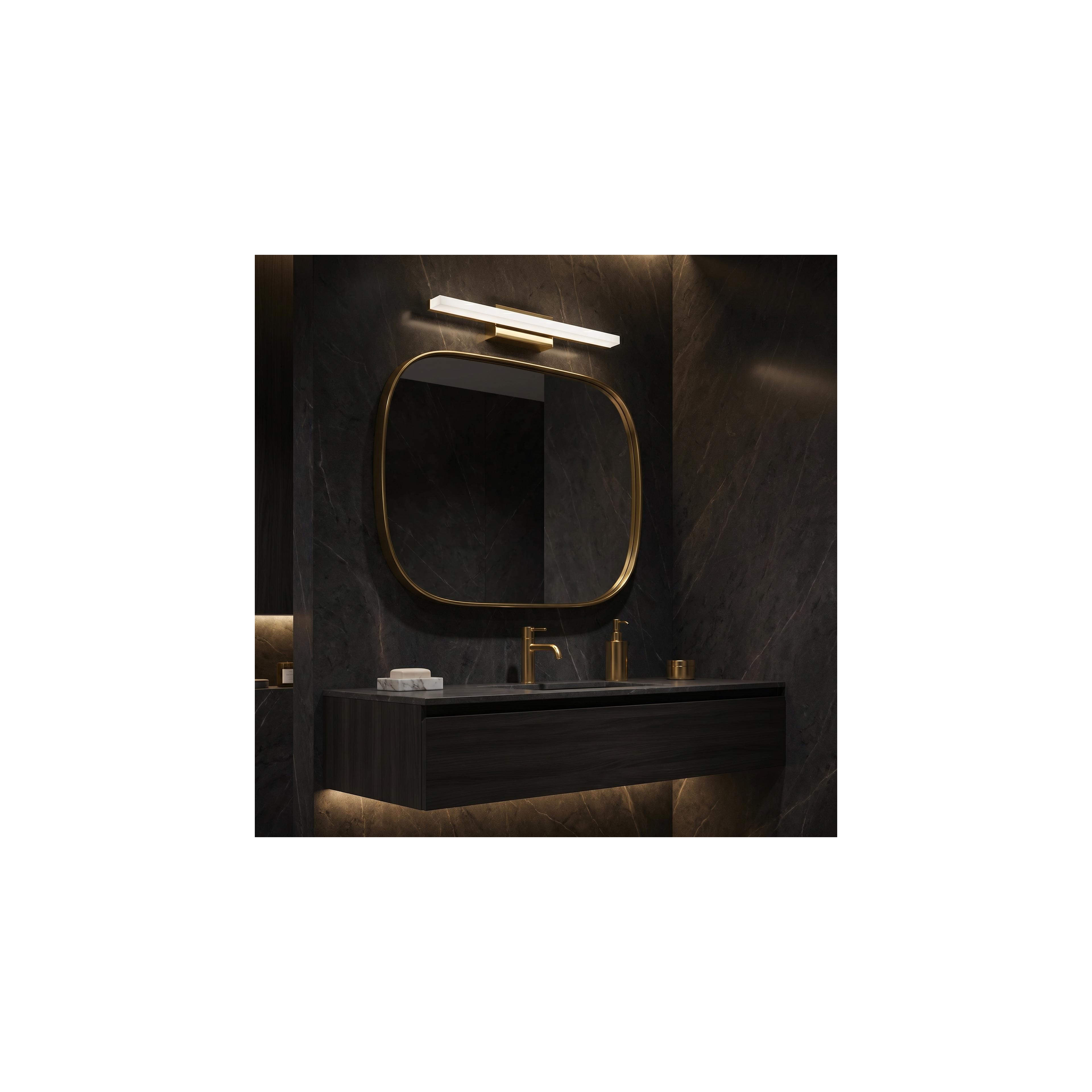 KINKIET ŁAZIENKOWY LED 40CM APP1848-1W GOLD