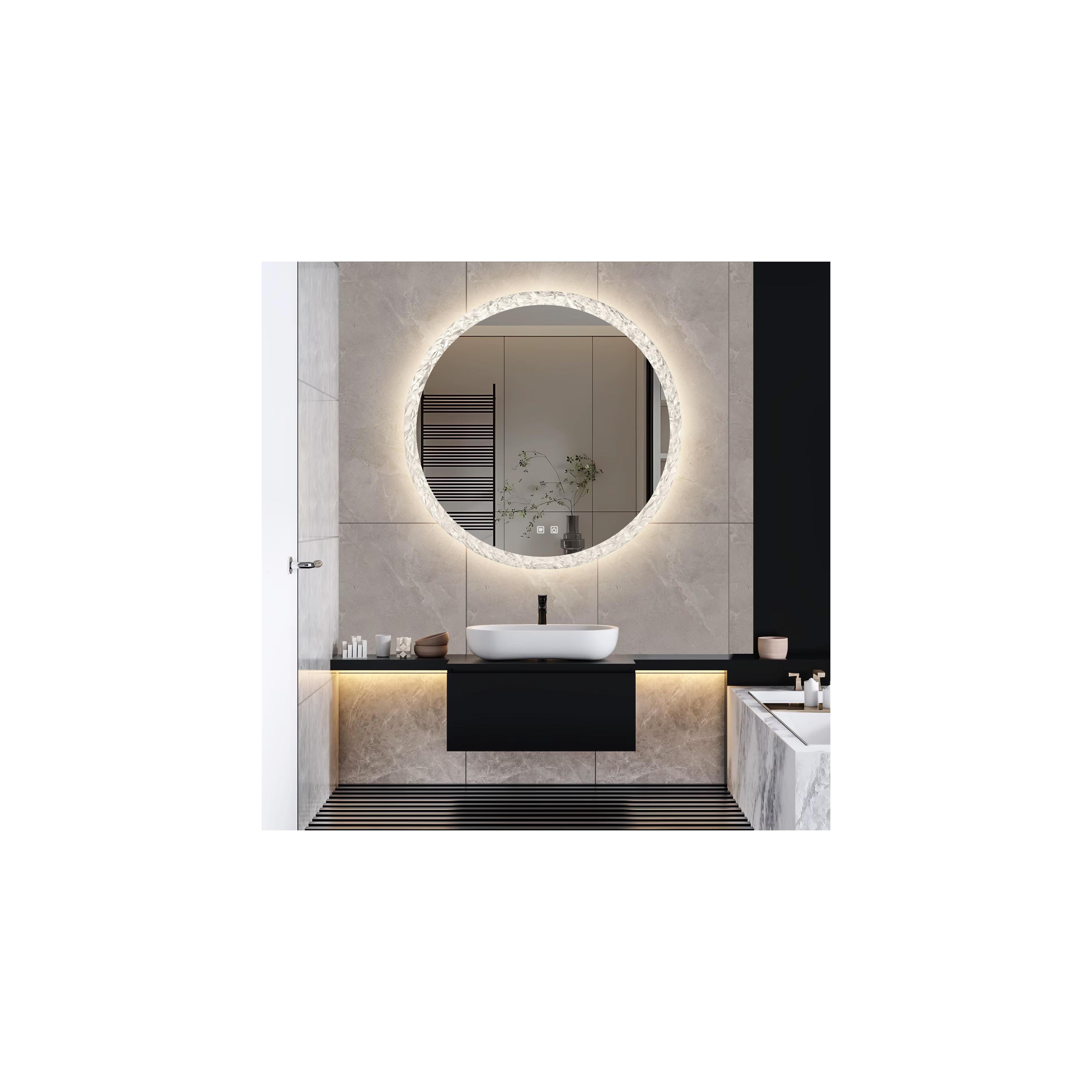 Veidrodis LED 80cm 108