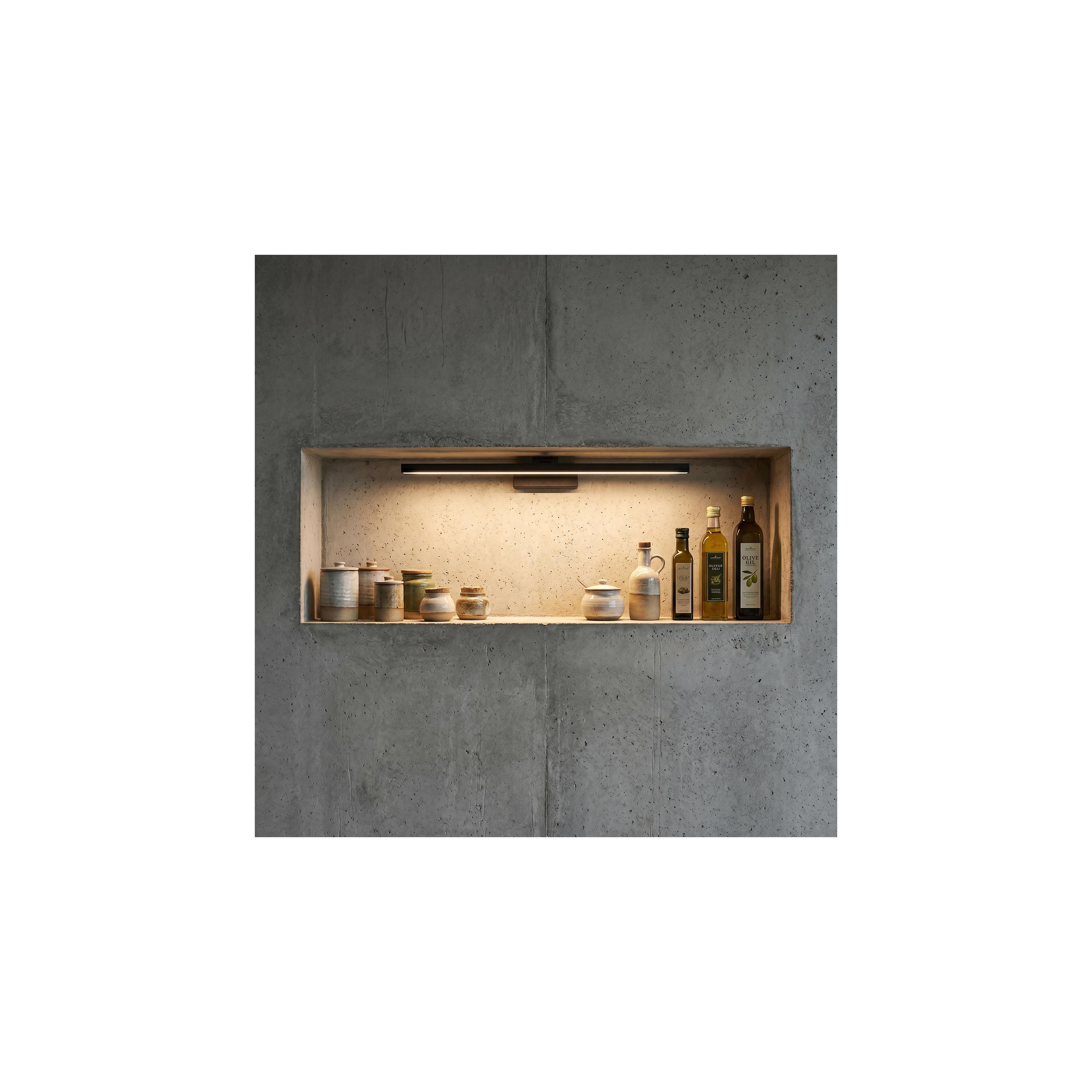 Badrum vägg LED-lampa APP1868-1W 80 cm Black