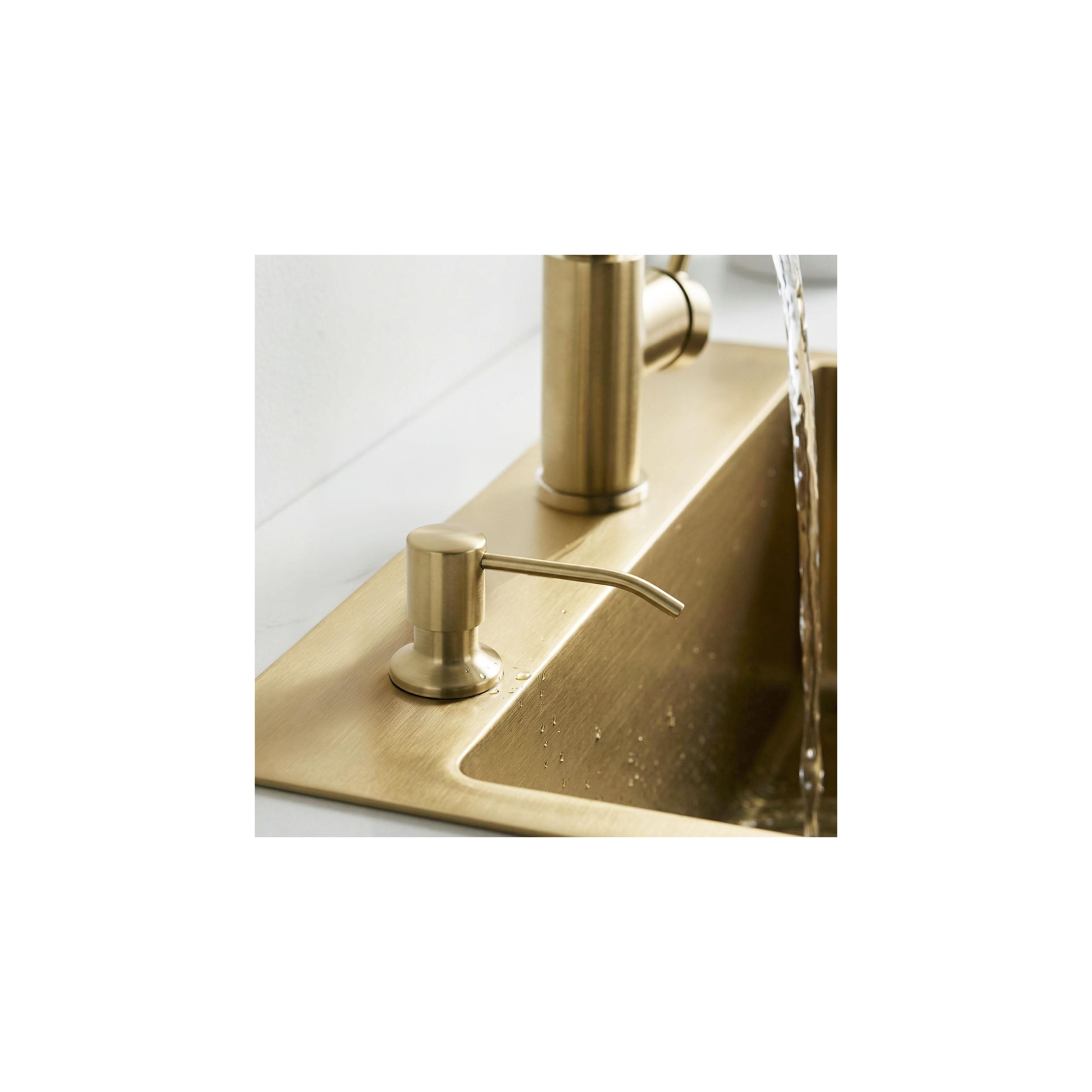 Detergent dispenser for sinks Rea LON Brush Gold