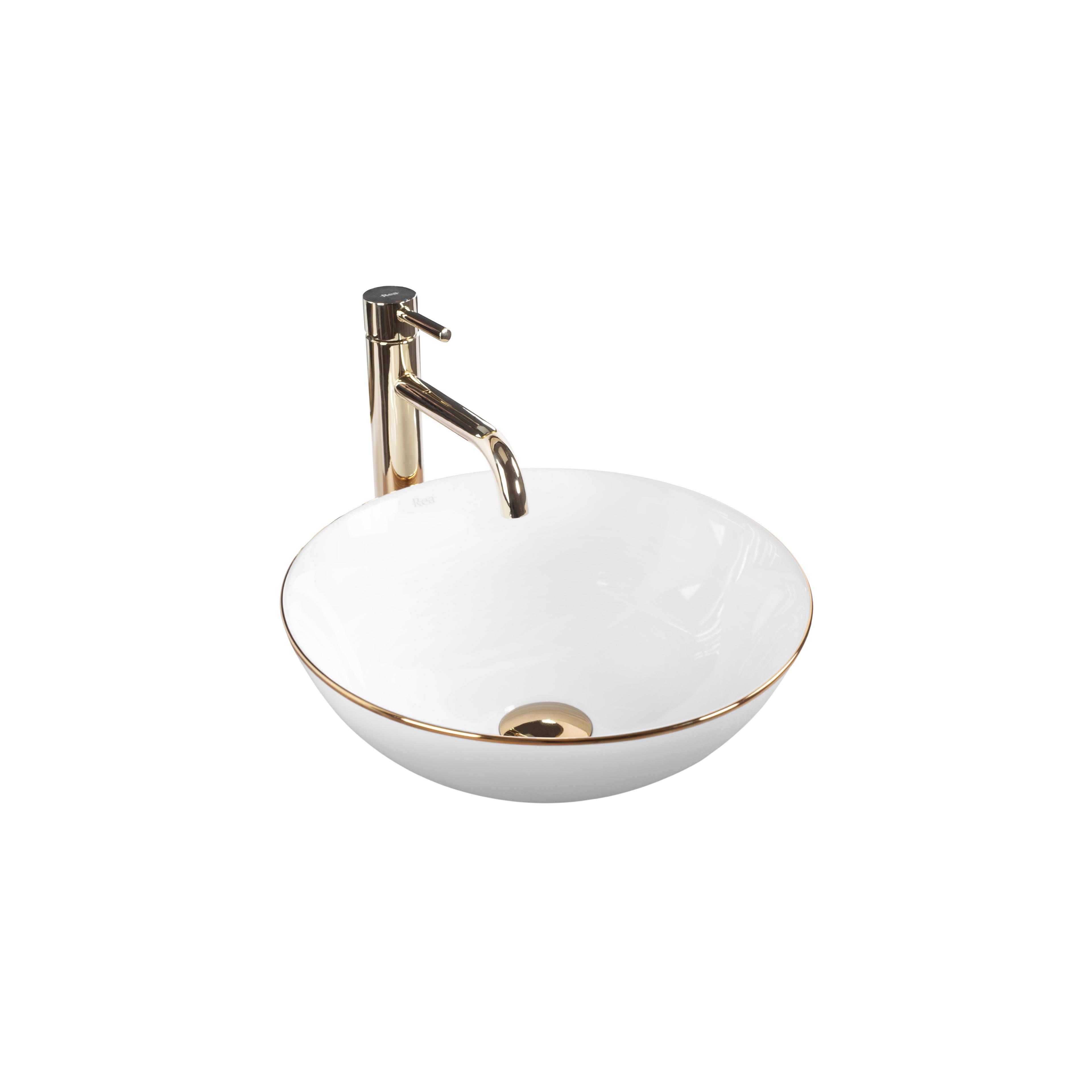 Opzetwastafel Rea Stella Gold Edge