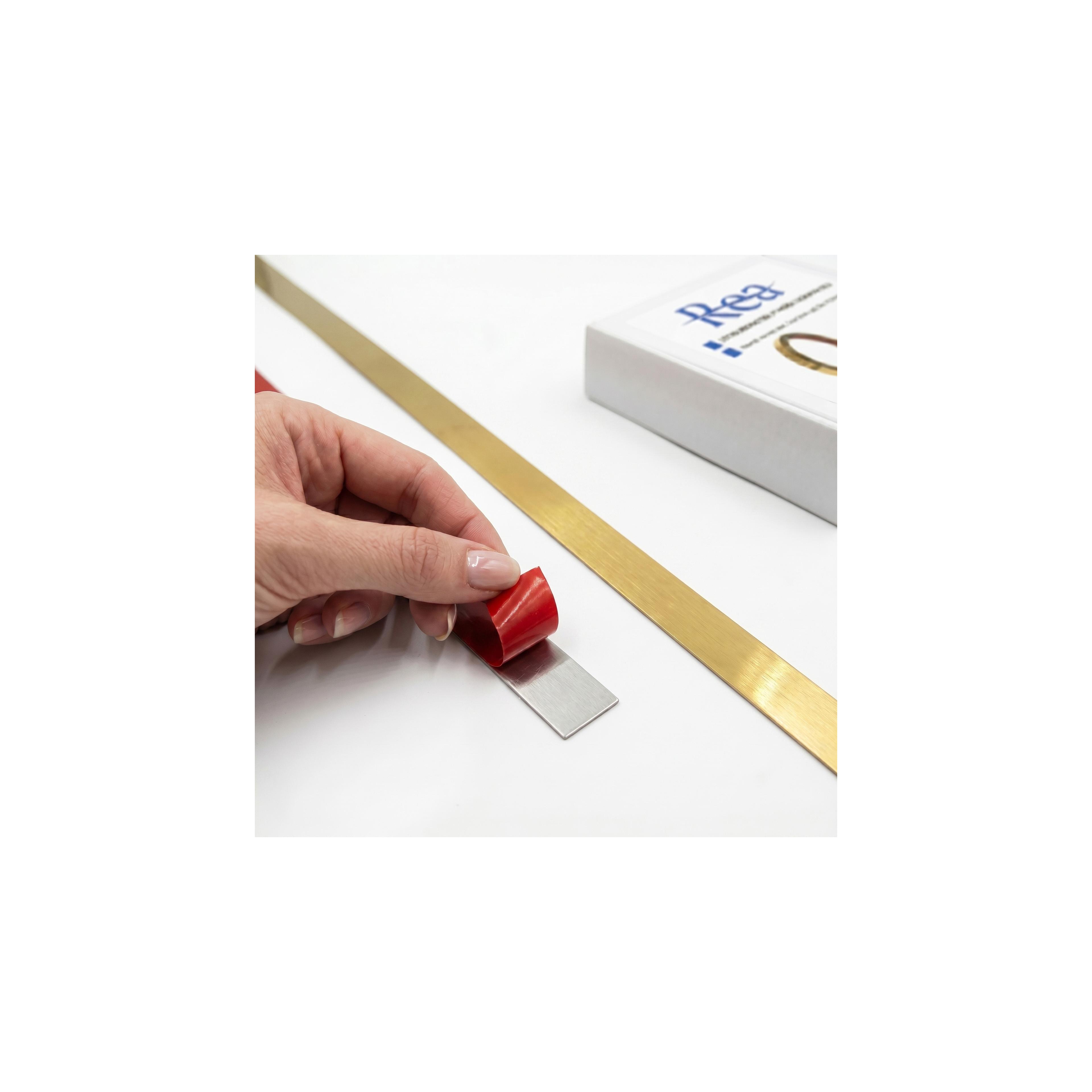Self-adhesive decorative trim Rea P14454 2cm Brush Gold