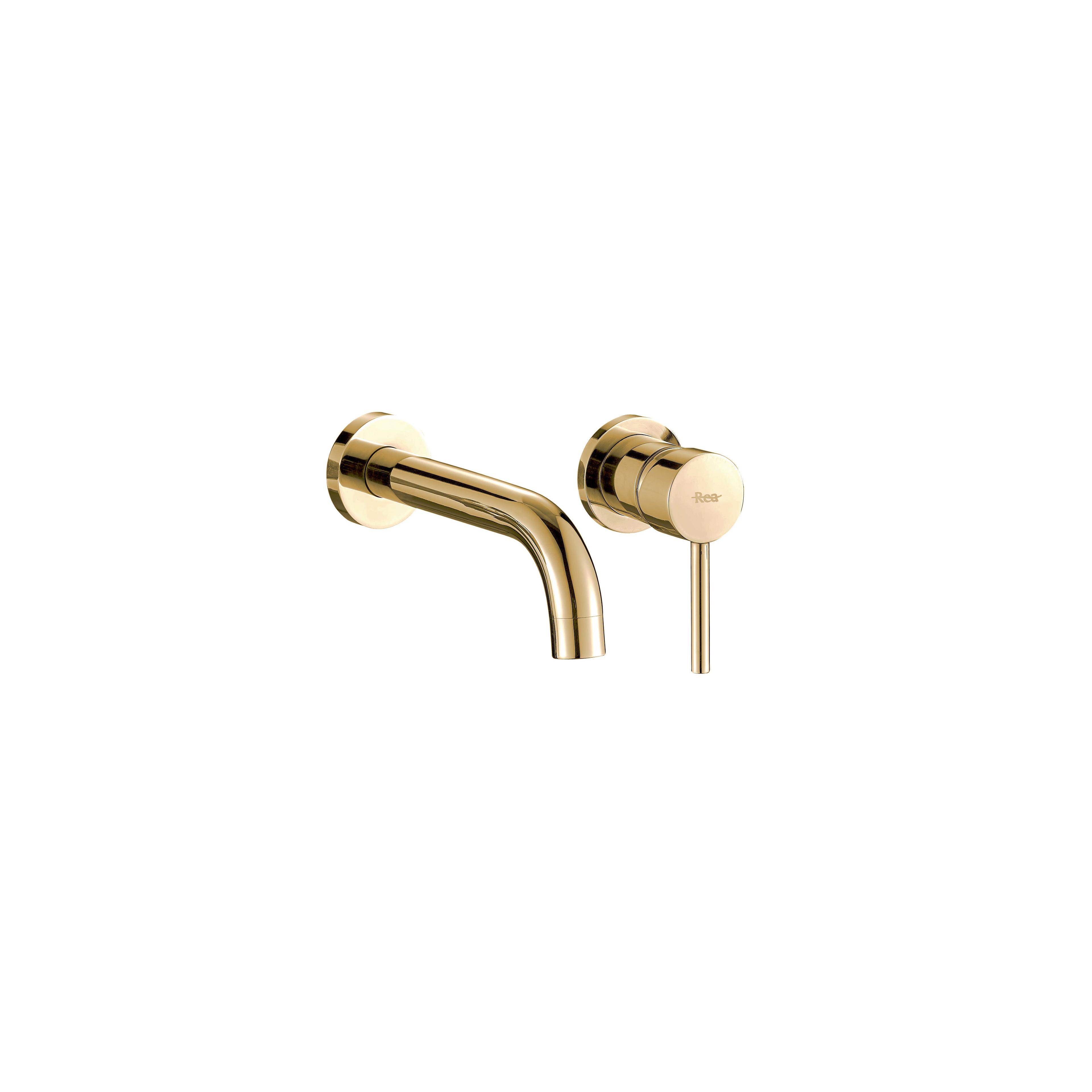 Grifo empotrado oculto Rea Lungo Gold + BOX