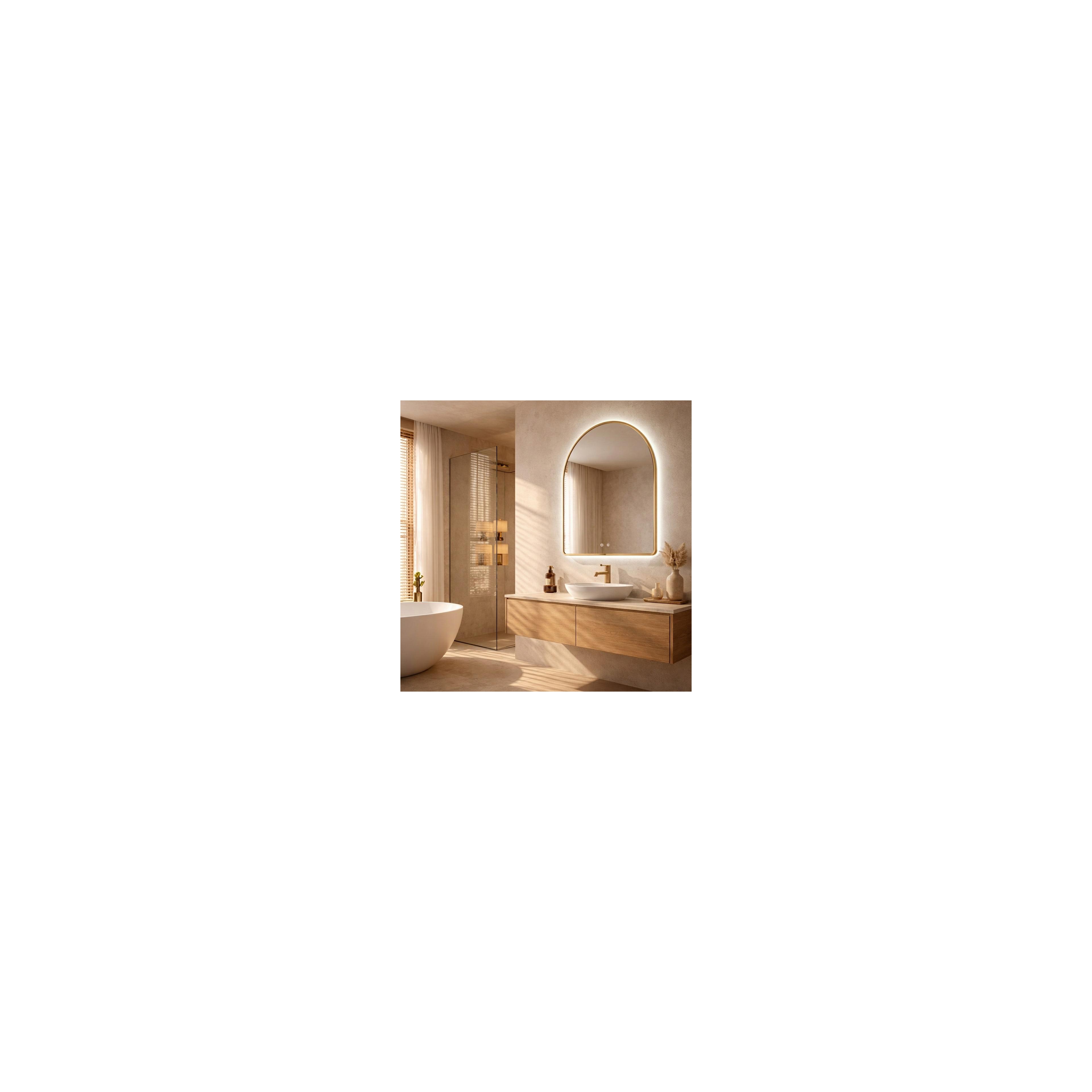 Mirror LED 80x60cm CAMLOT Brush Gold