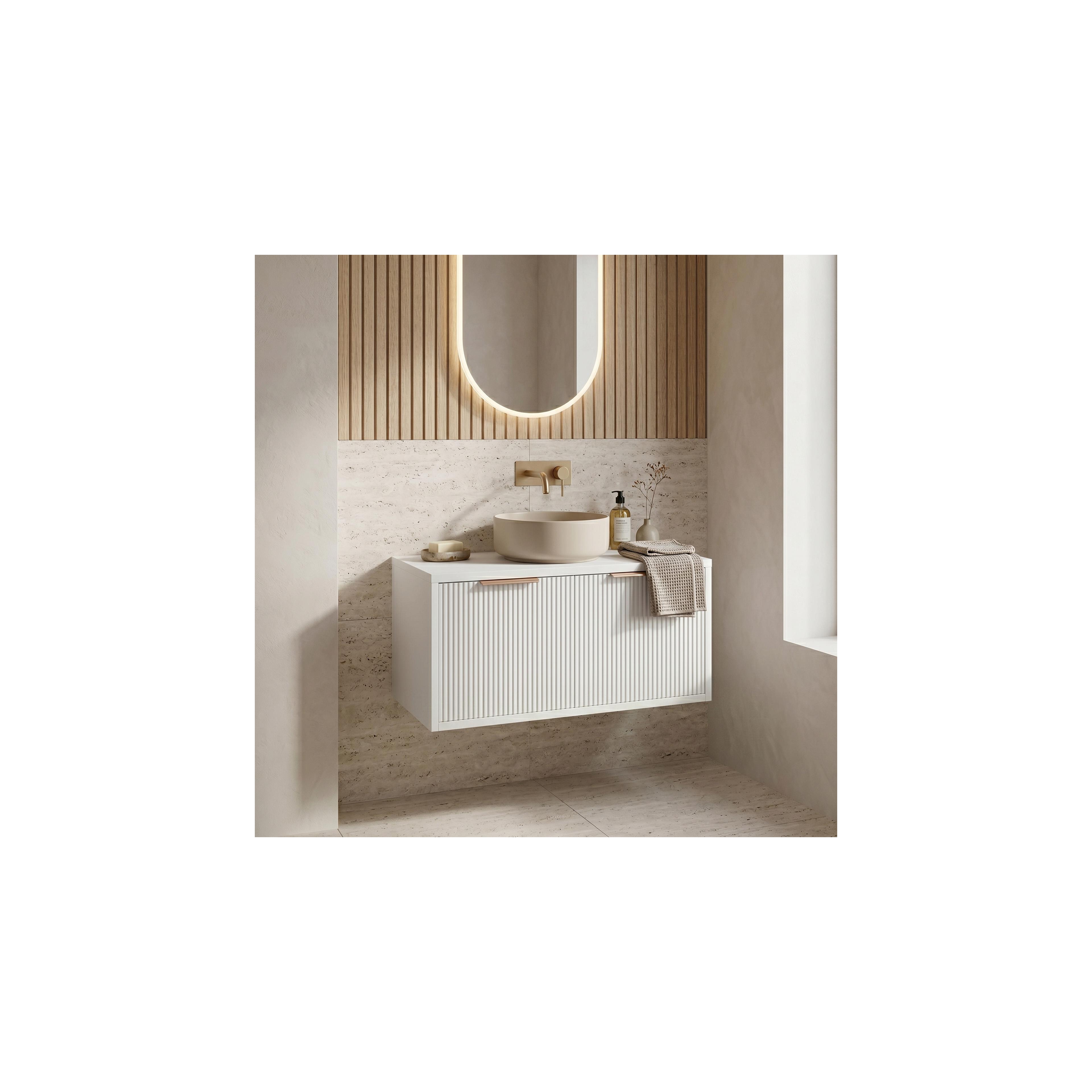 Bathroom vanity cabinet Rea Core 80cm White