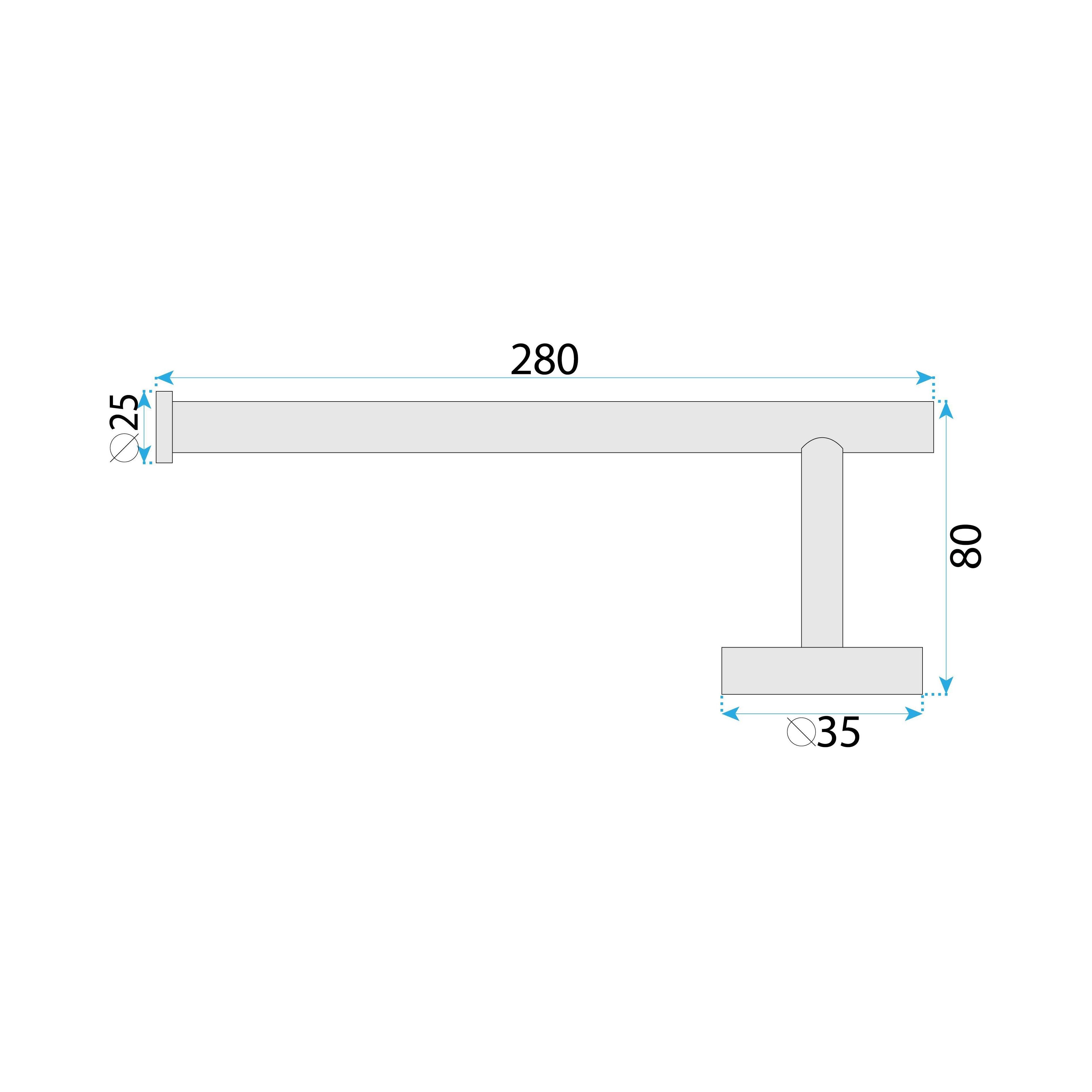 Bathroom hanger 39106 ORI Brush Gold