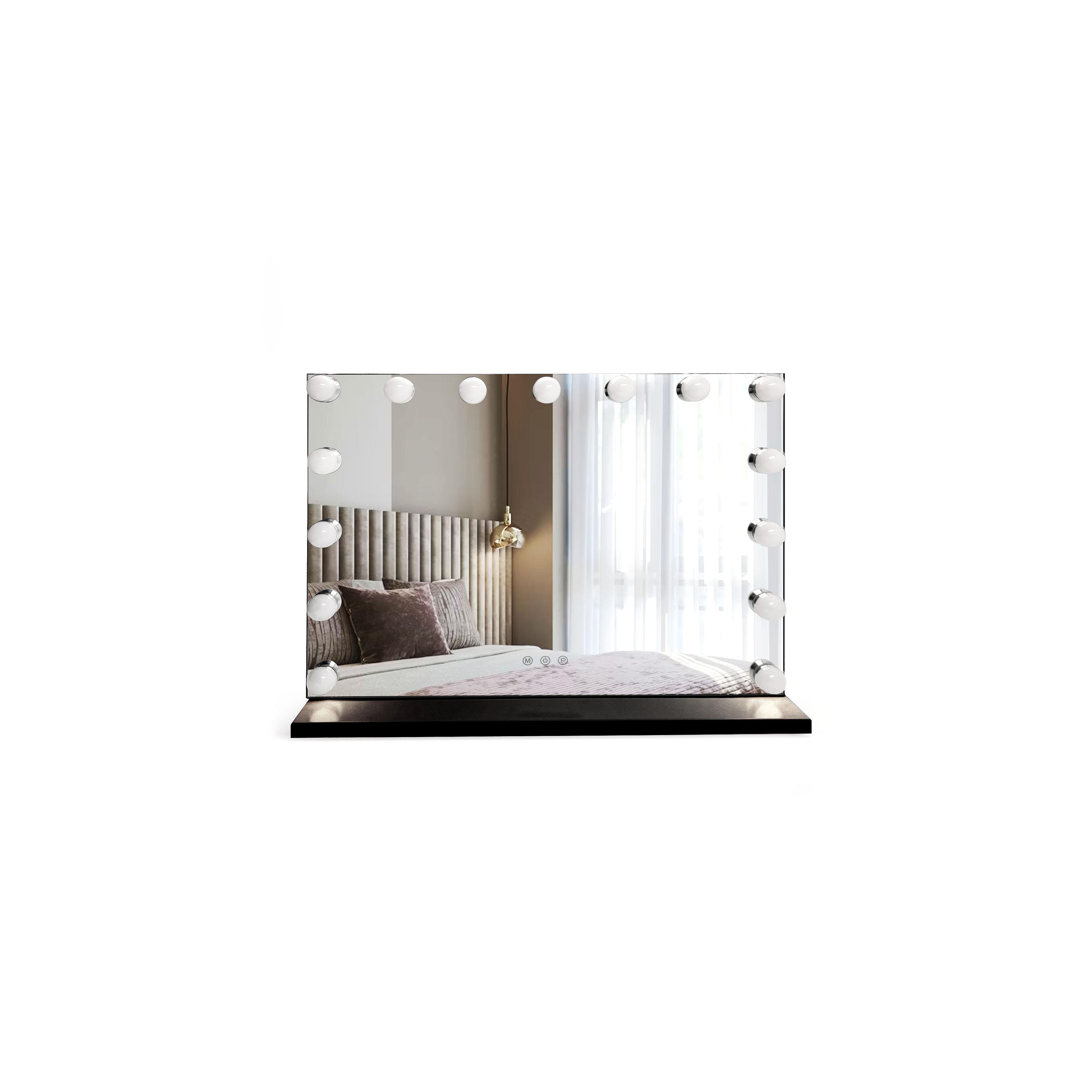 LUSTRO ŚCIENNE LED HOLLYWOOD Black