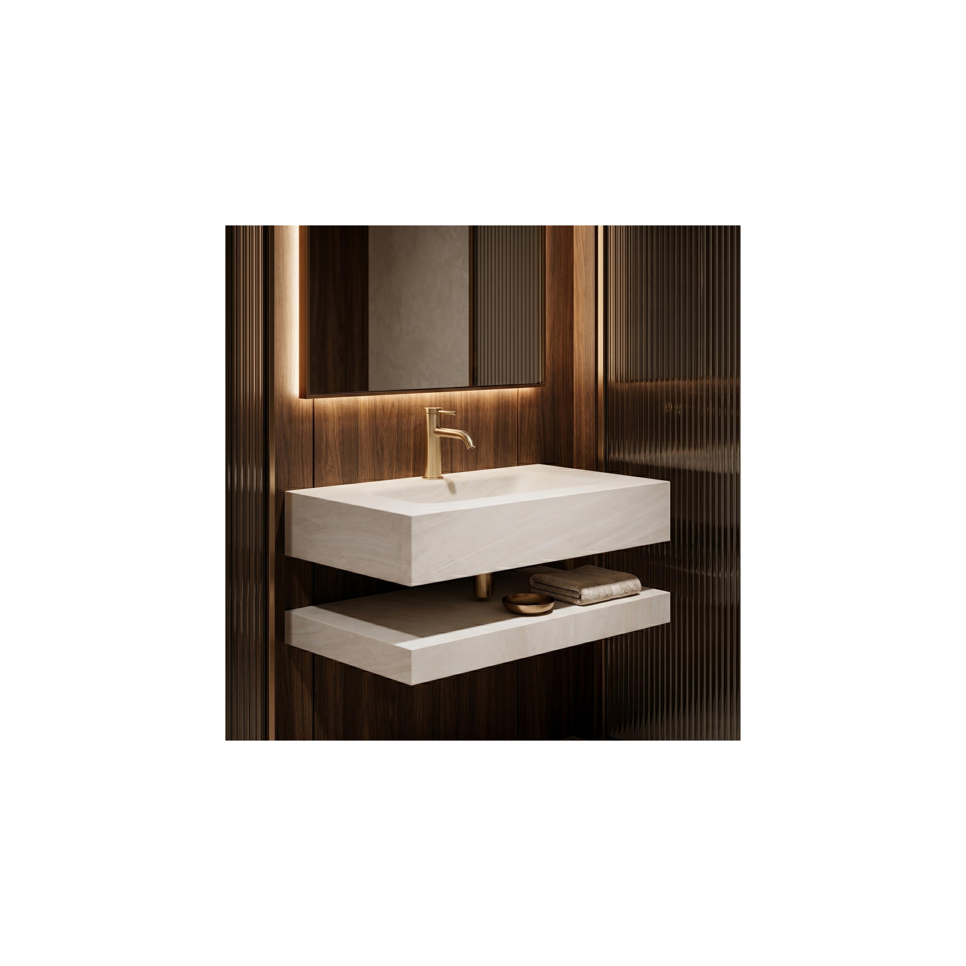 Wandwaschbecken mit Ablage Rea Apollo Gran Cloud Sky 80