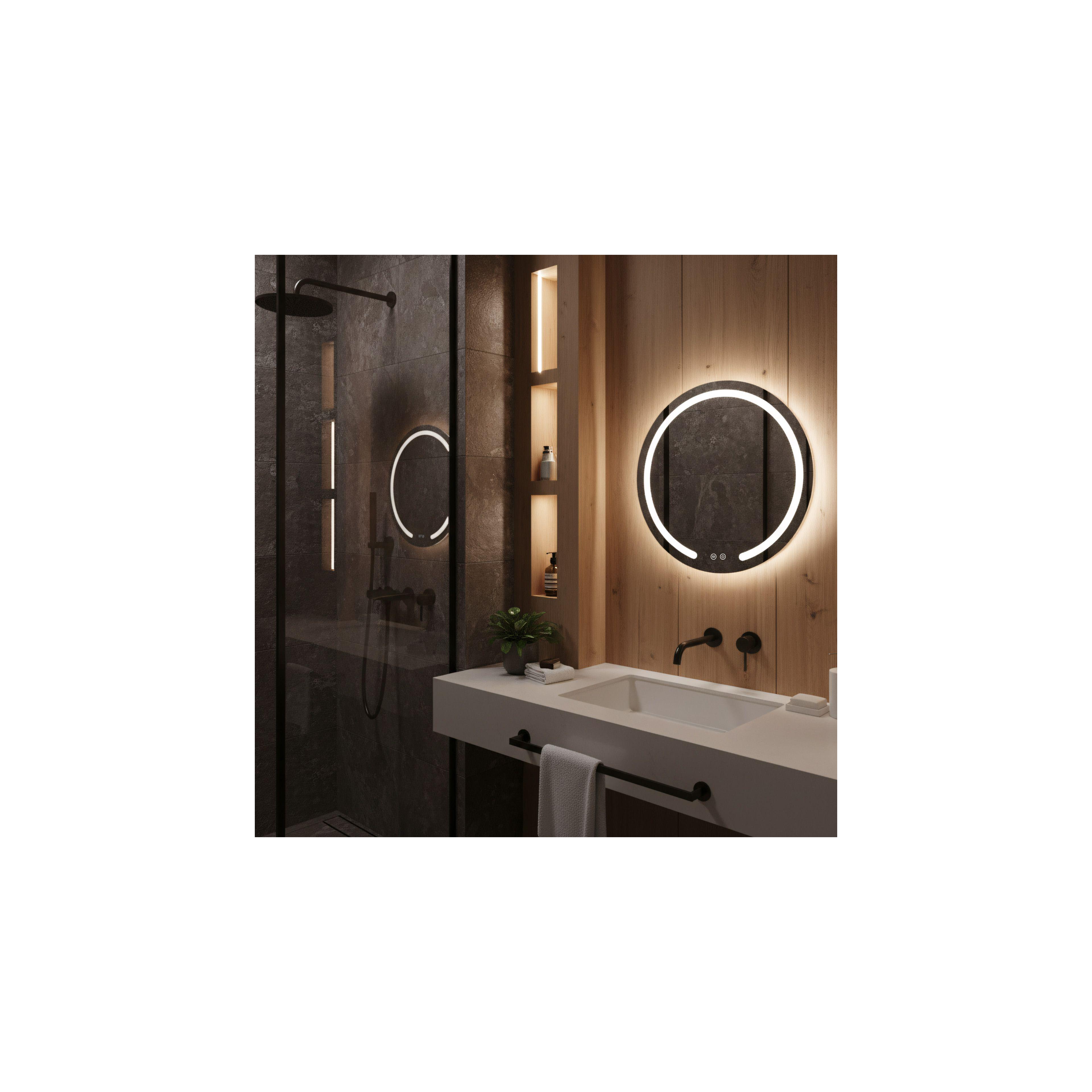 Miroir LED 50cm Modern