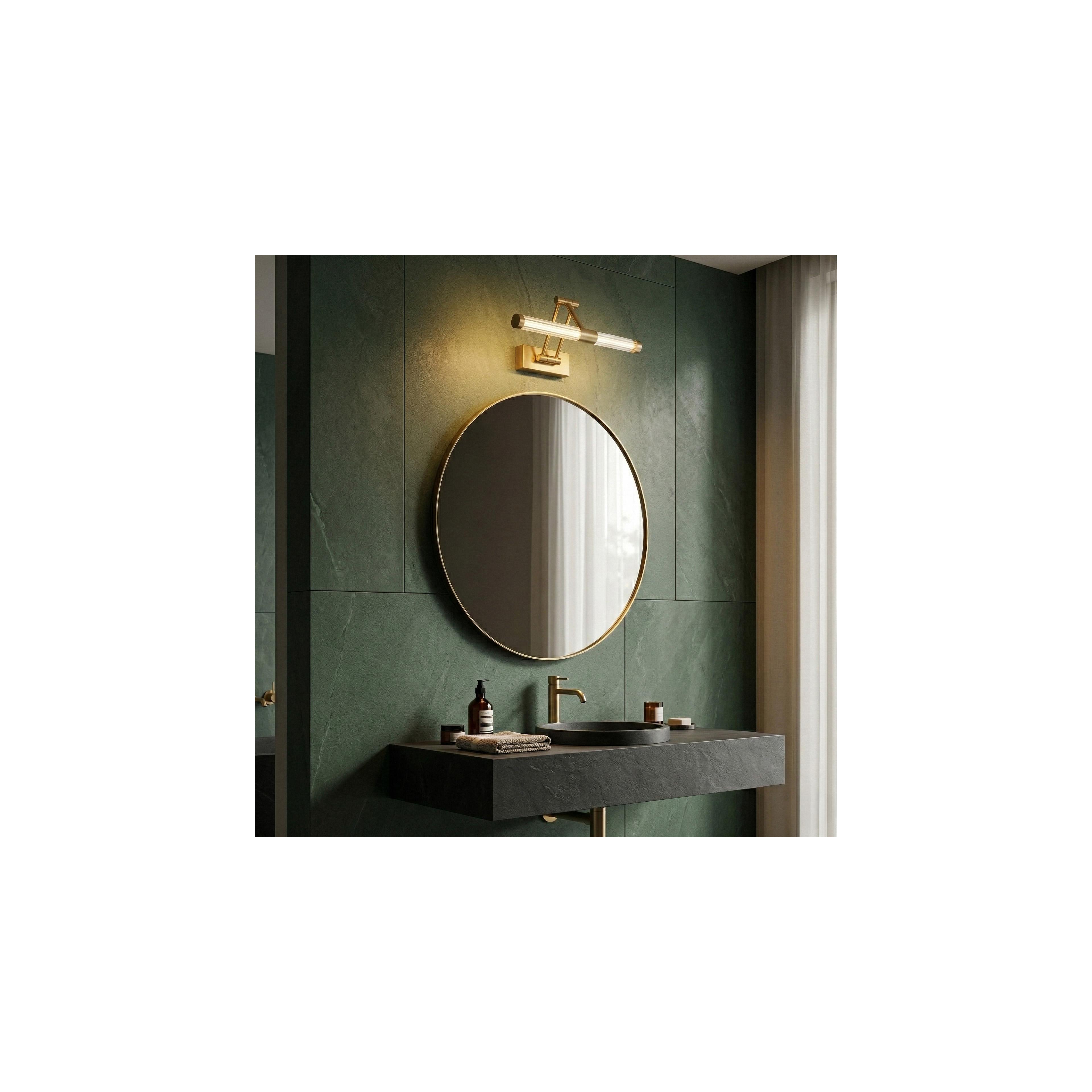 Bad LED-Wandleuchte APP1899-1W 40cm BRUSH GOLD