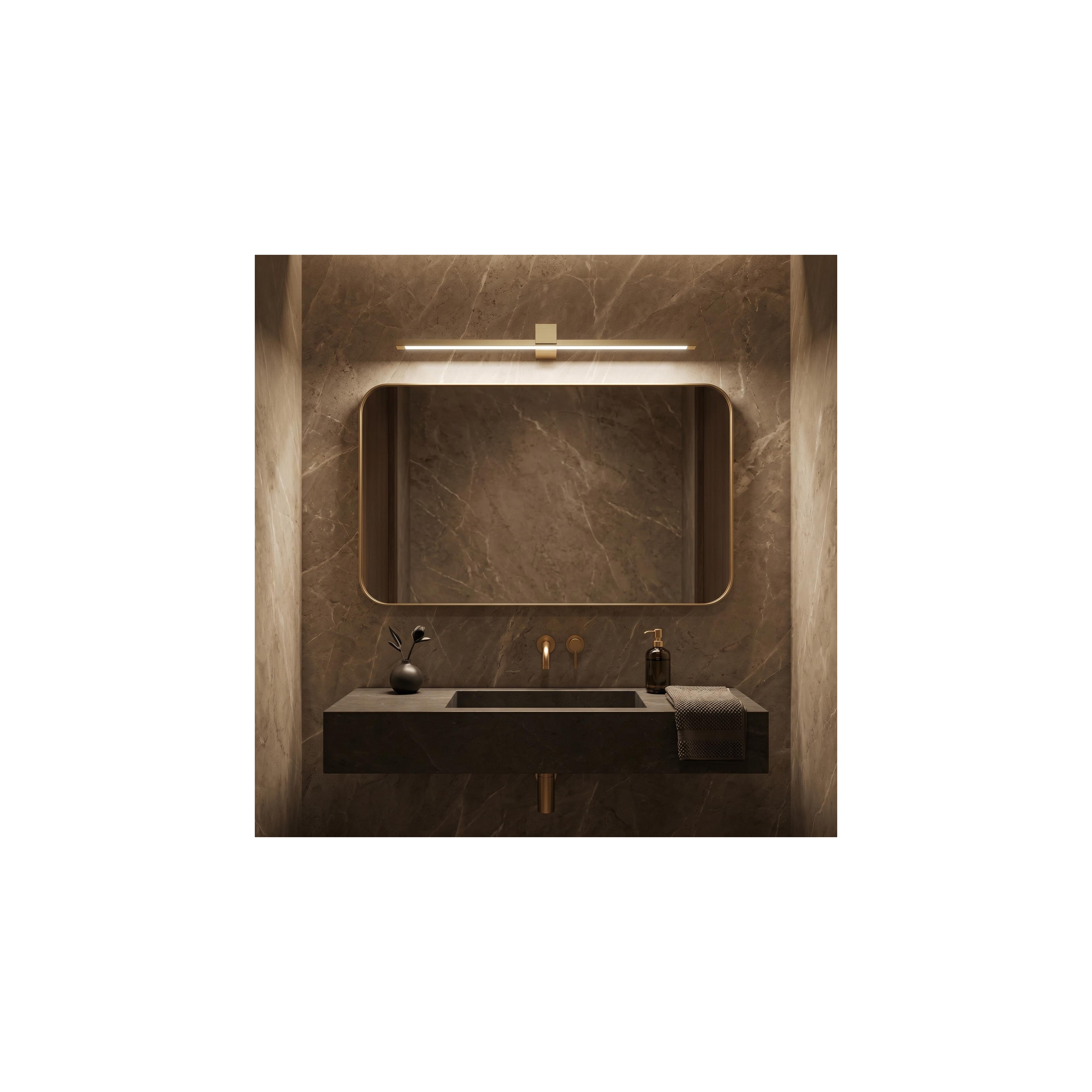 Bad LED-Wandleuchte SWE048-1W 80cm GOLD BRUSH