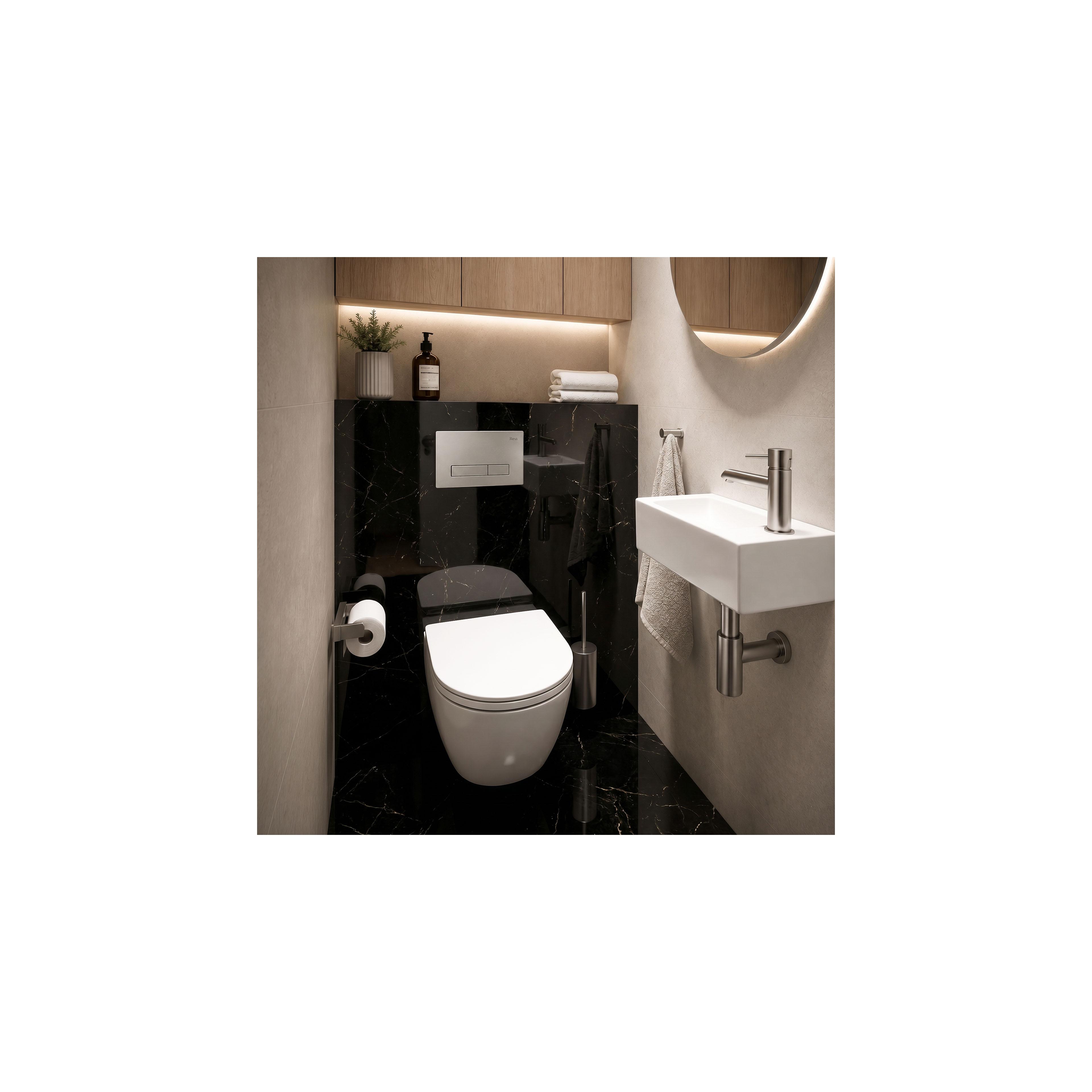 Dugme za okvir za WC školjku Rea HD K011A-Q and Slim 024N Satin