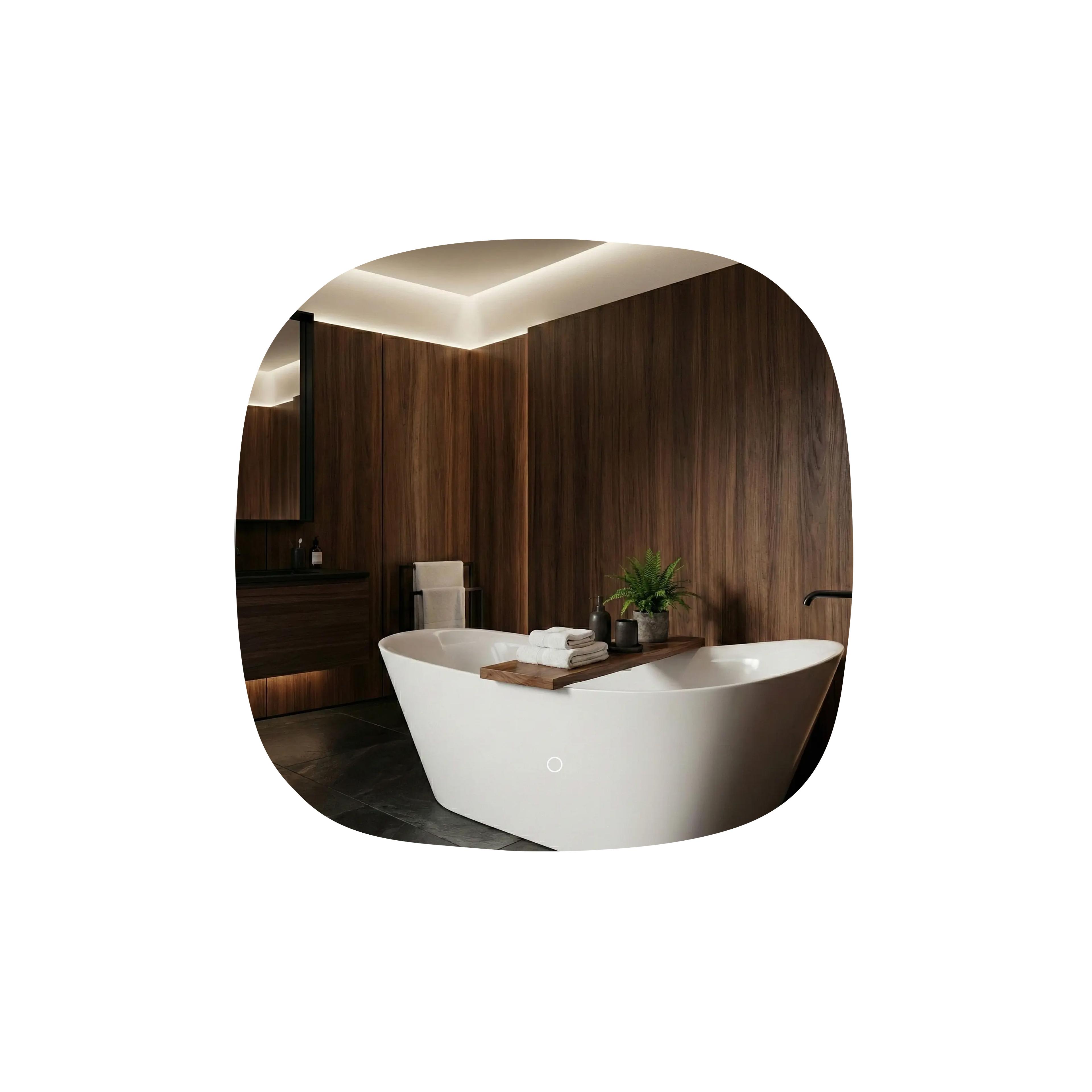Mirror LED 70x70cm TOP