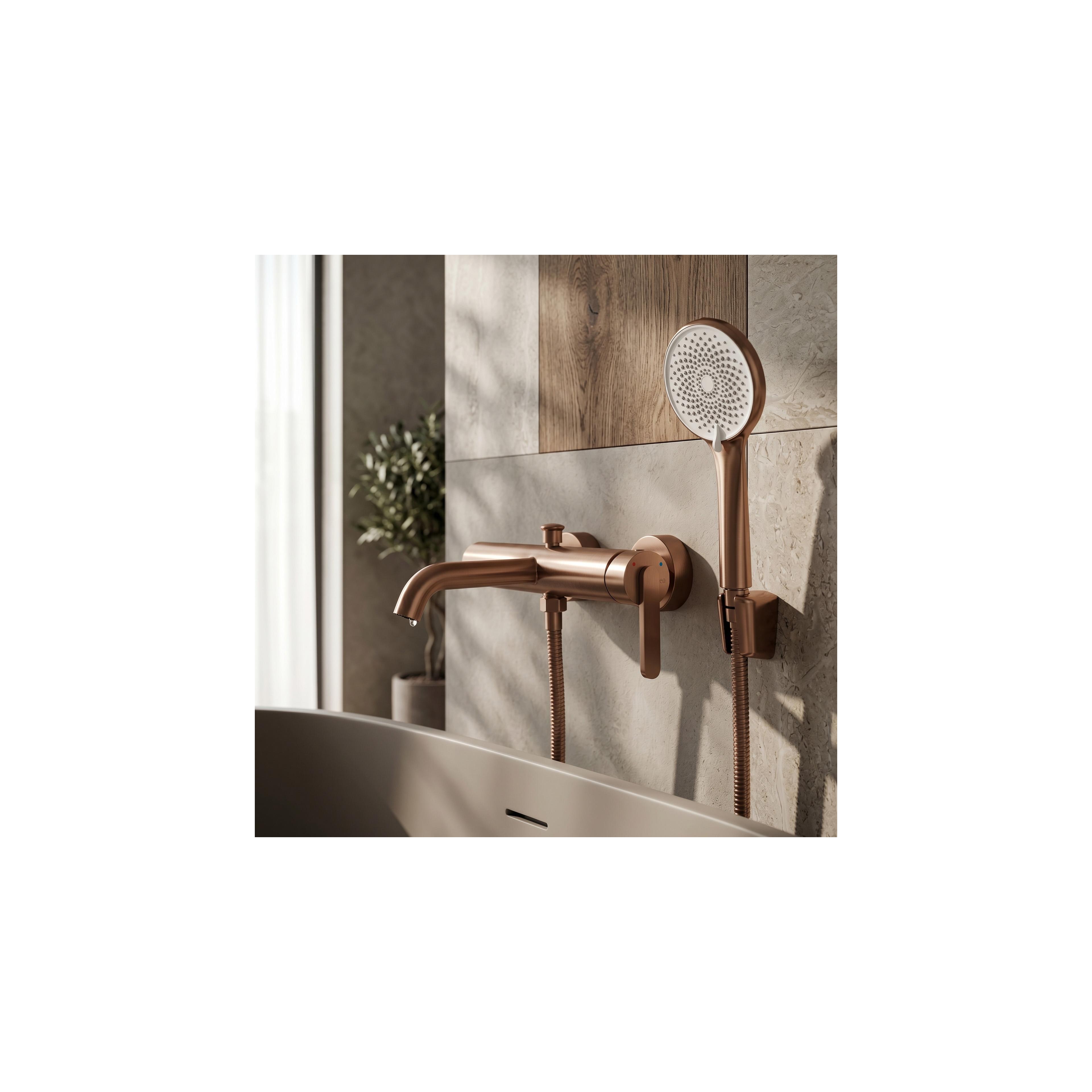 Bath faucet REA Ontario Side Brush Copper