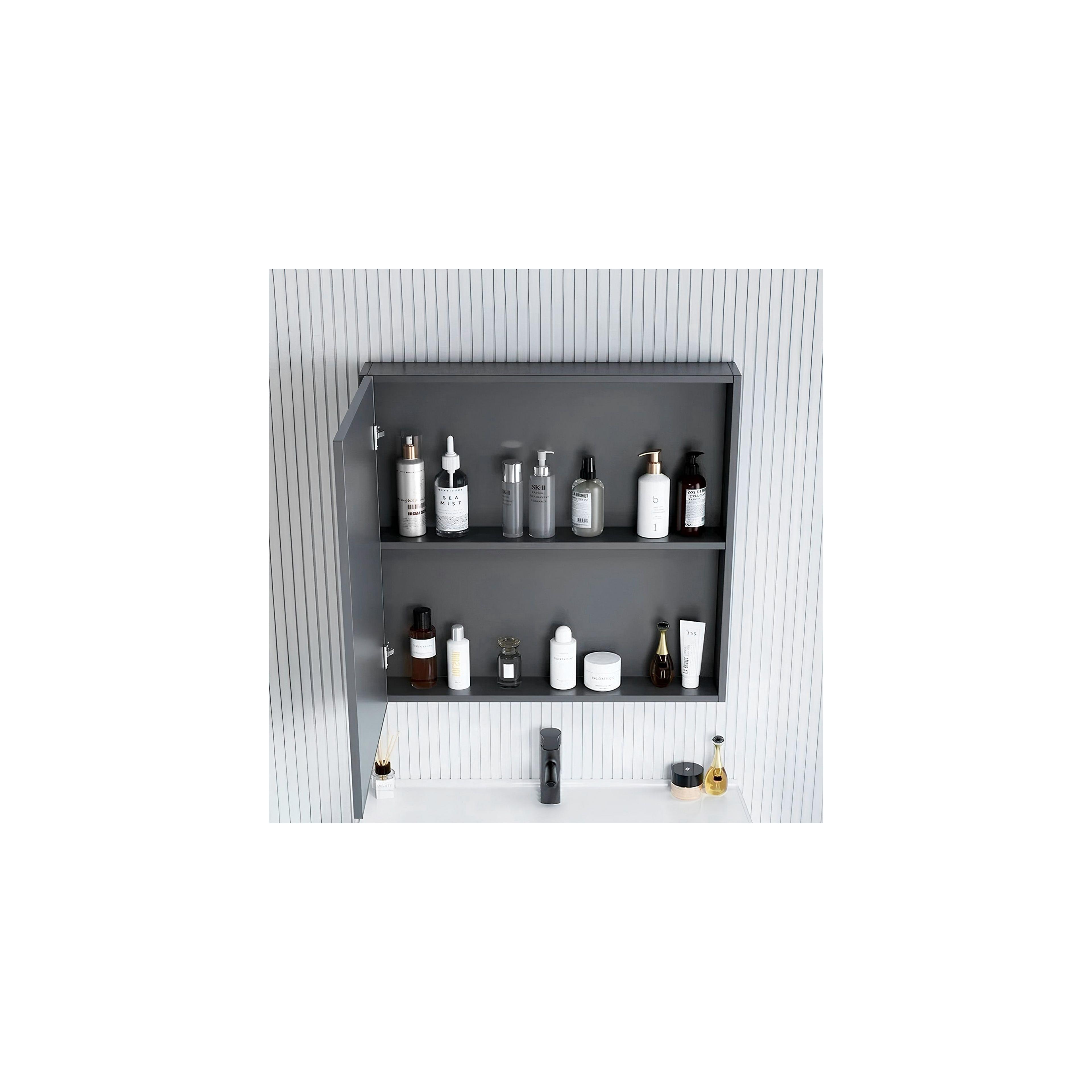 Bathroom furniture set with washbasin Denver 80cm Grey
