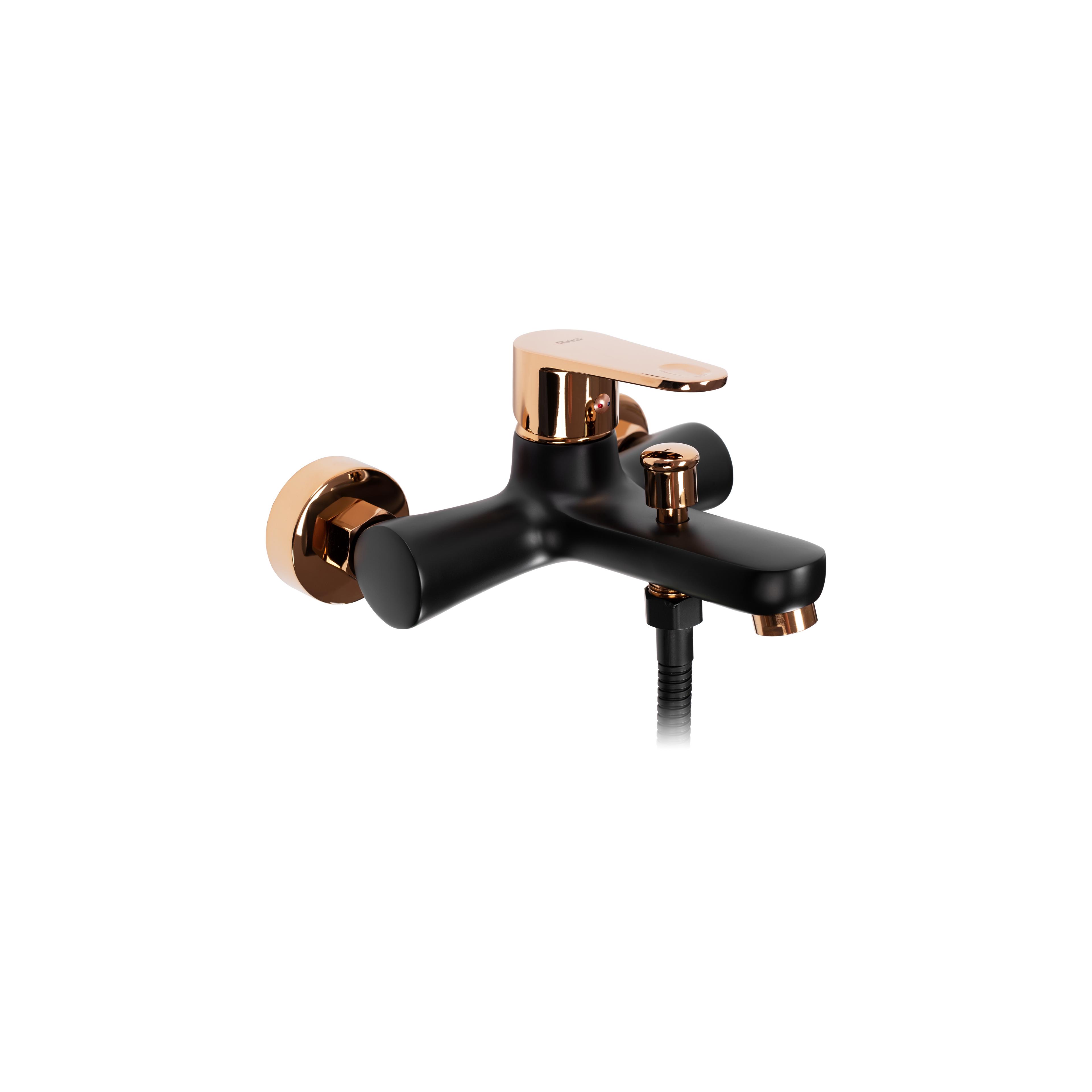 Maišytuvas vonios REA Mild Black Rose Gold