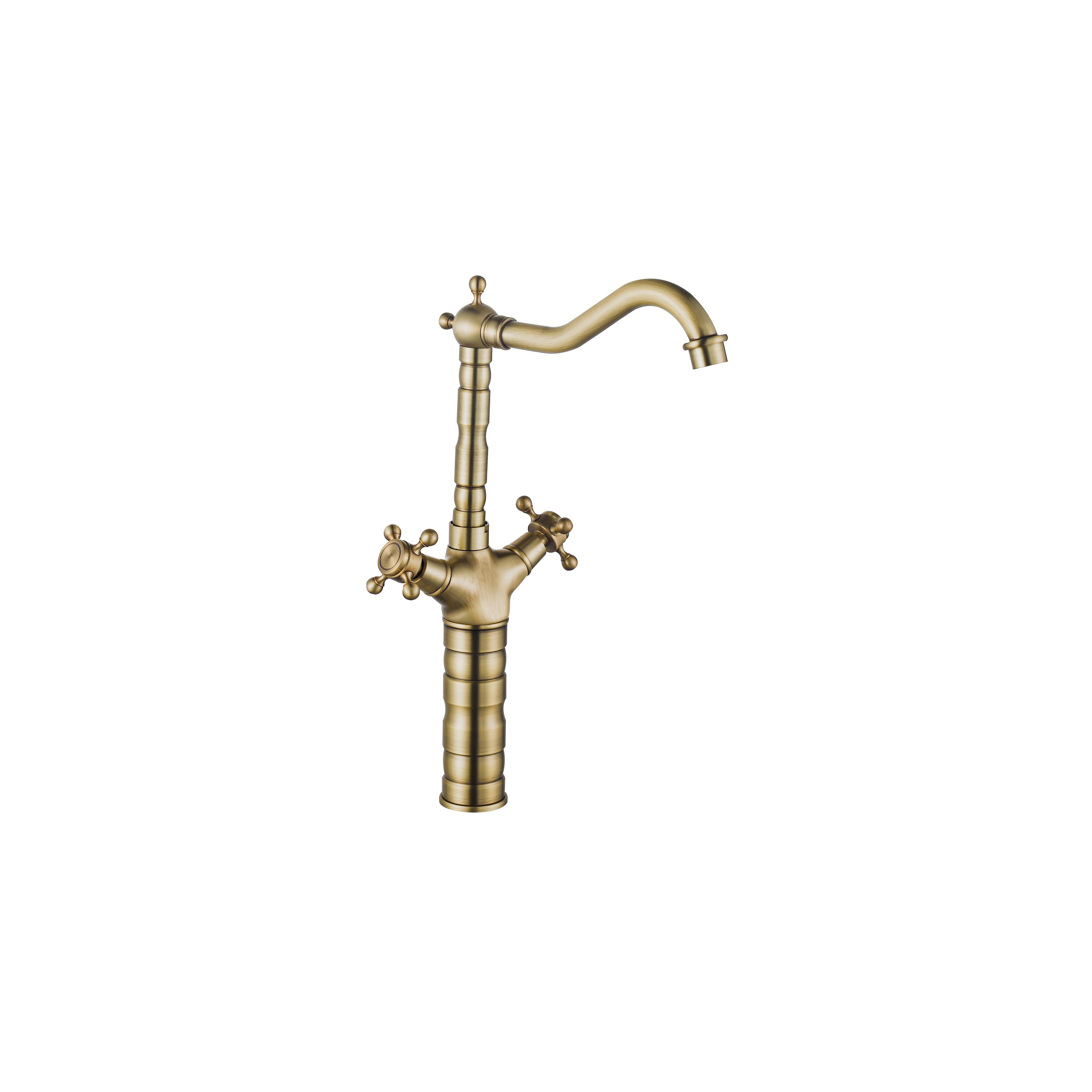 Küchenarmatur Waschbeckenarmatur Rea Rustico antique gold