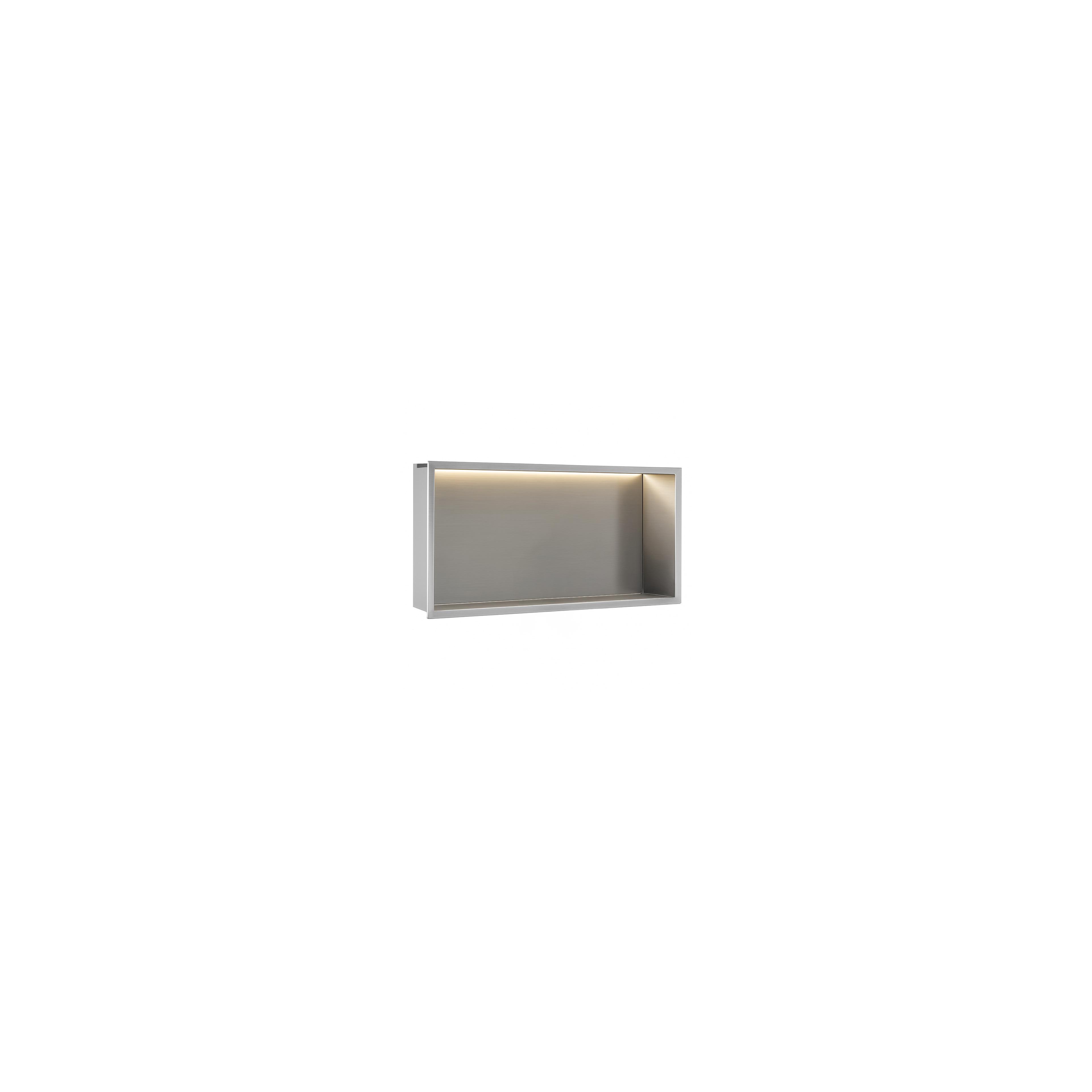 RAFT BAIE INCASTRAT PERETE LED 30x60 steel brush