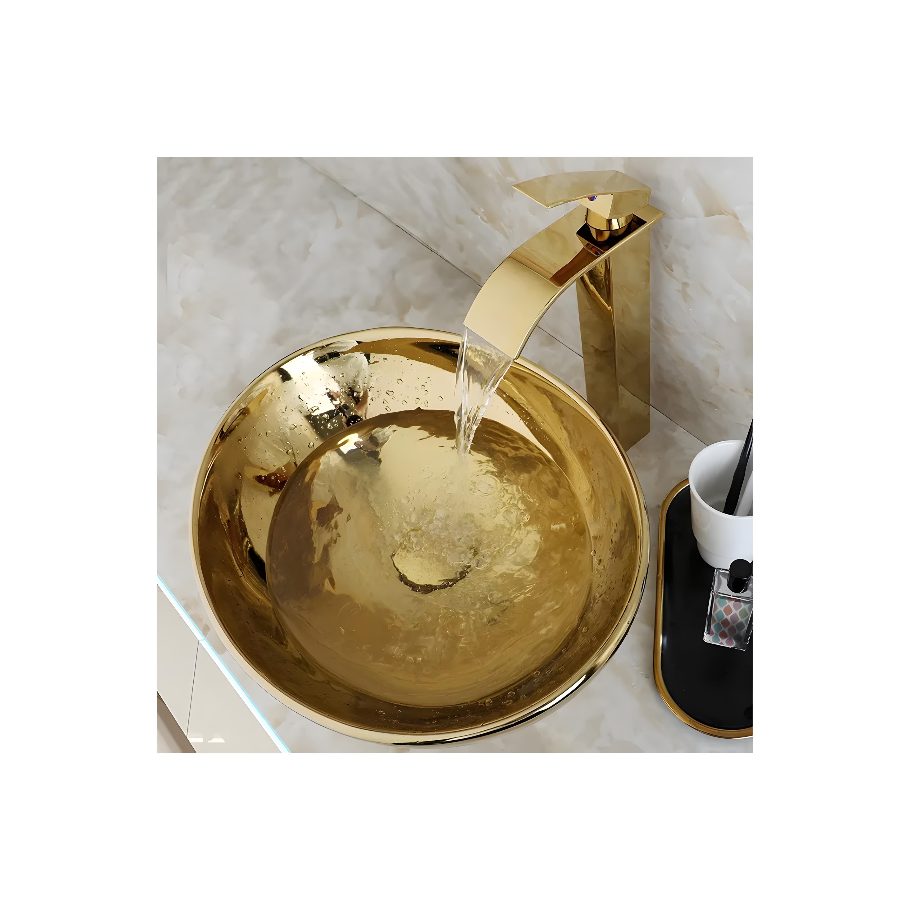 Lavoar pentru blat Rea Sofia Gold