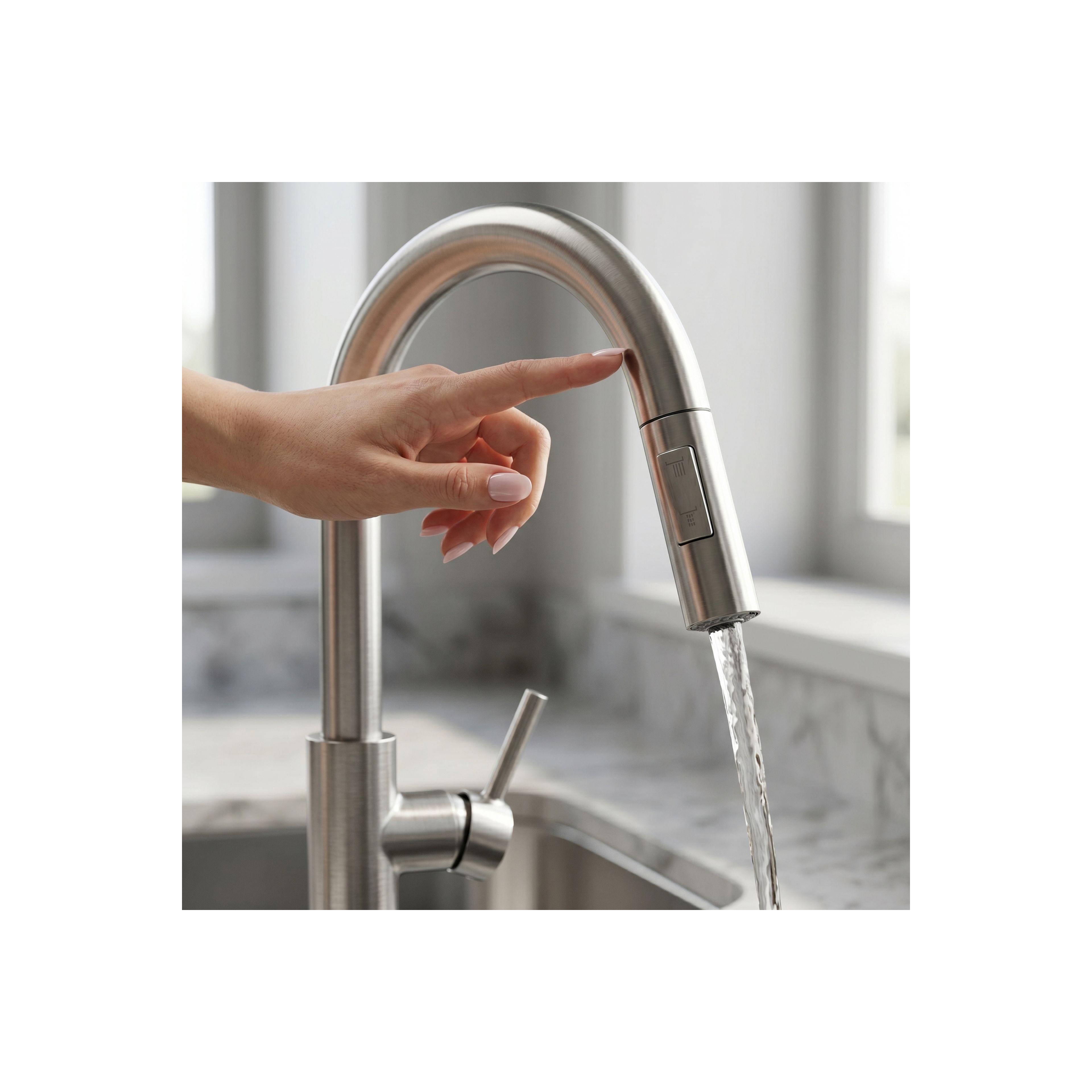 Kitchen faucet Fresh Touch Brush Nickel
