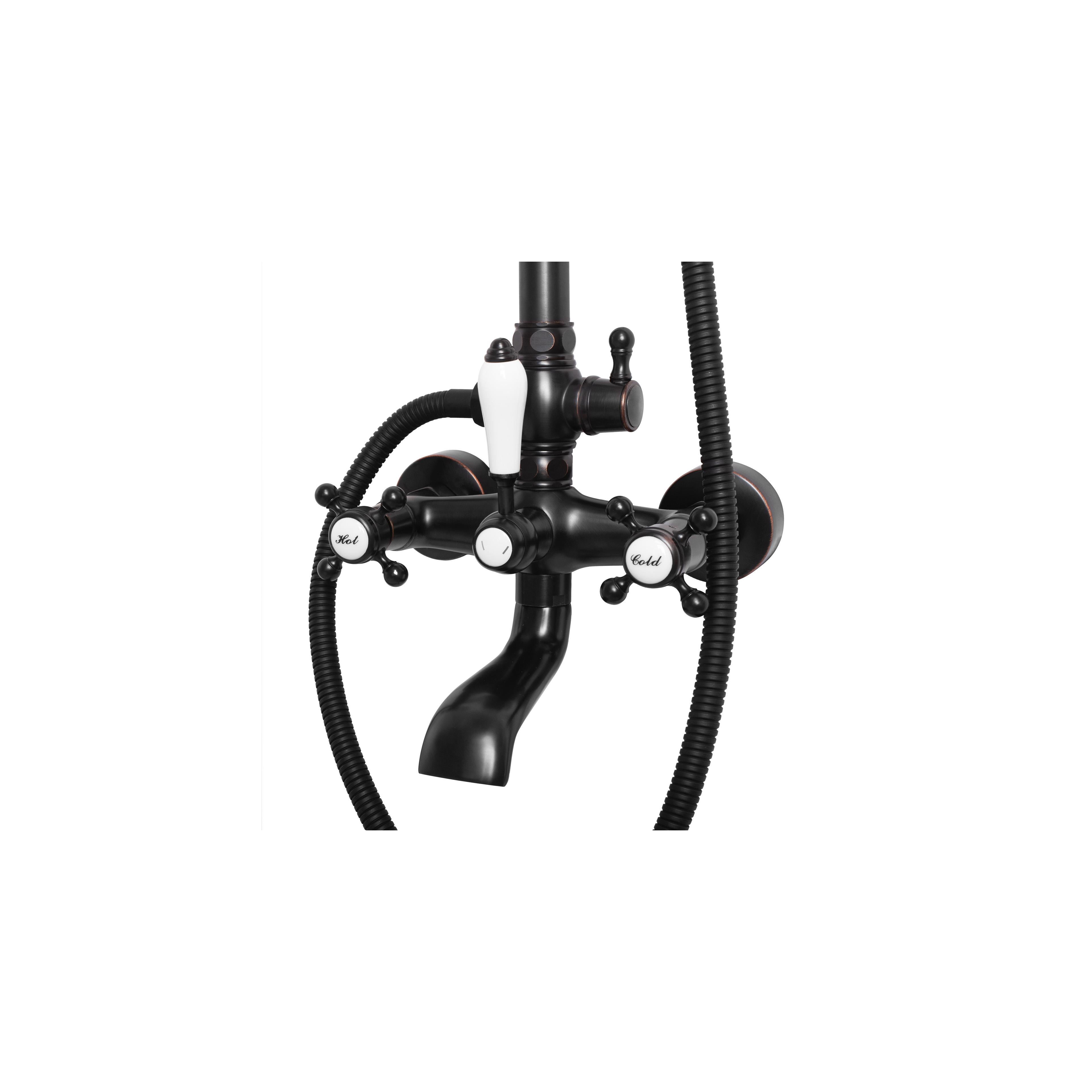 Kit de douche REA BERGAMO OLD BLACK